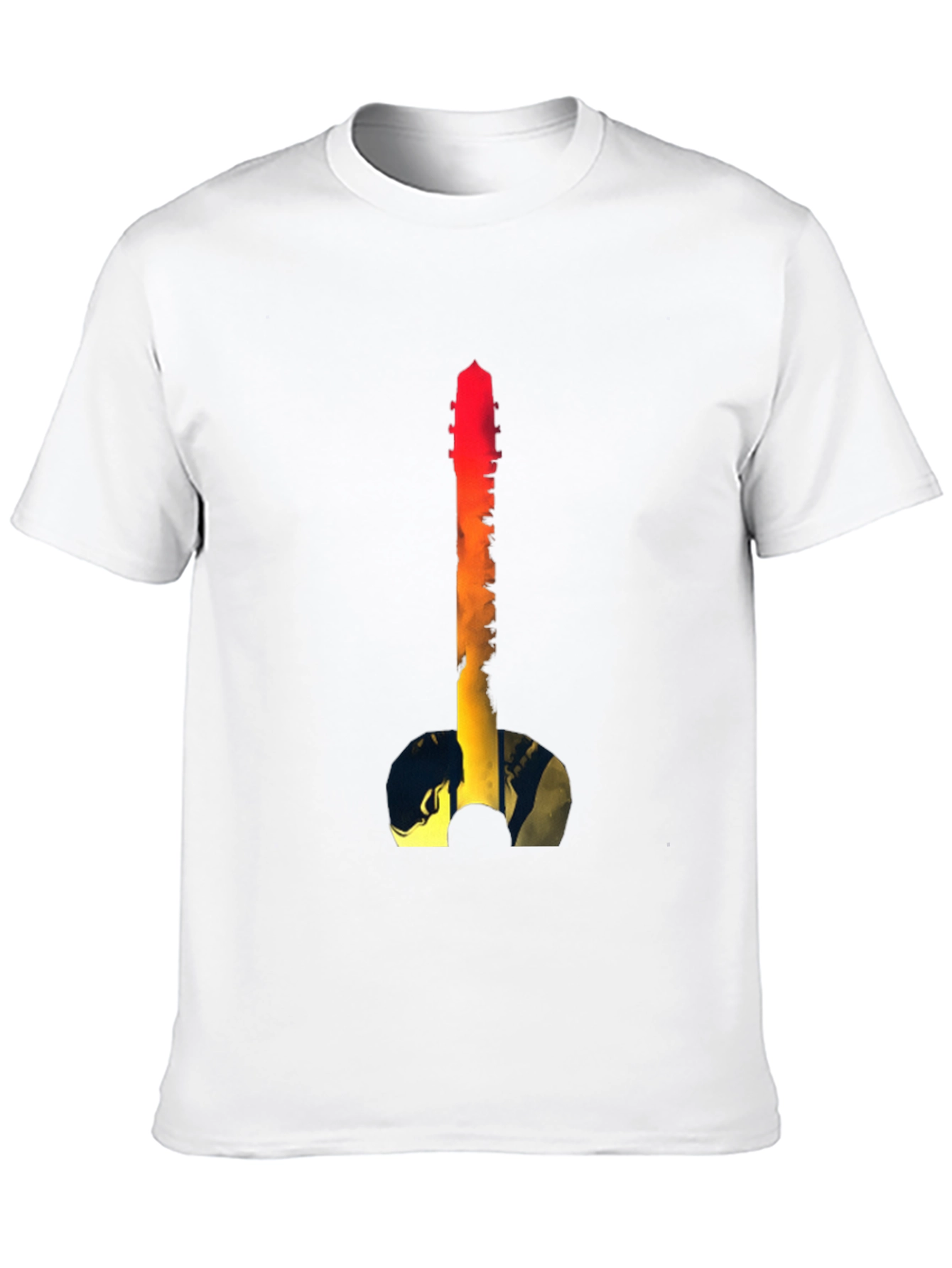 Guitar Sunset Graphic Tee - Black