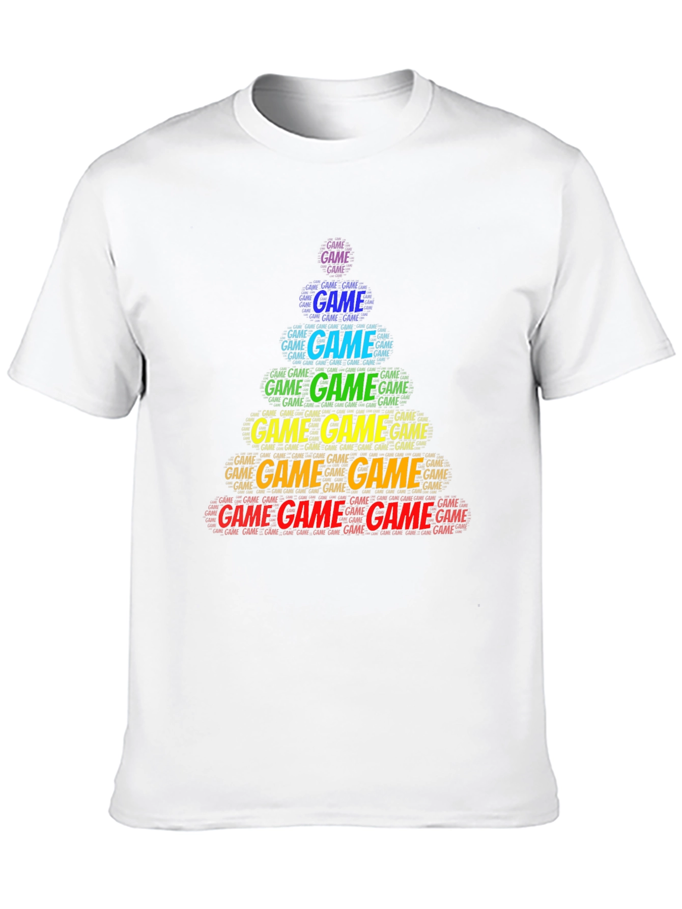 Game Word Art Black T-Shirt