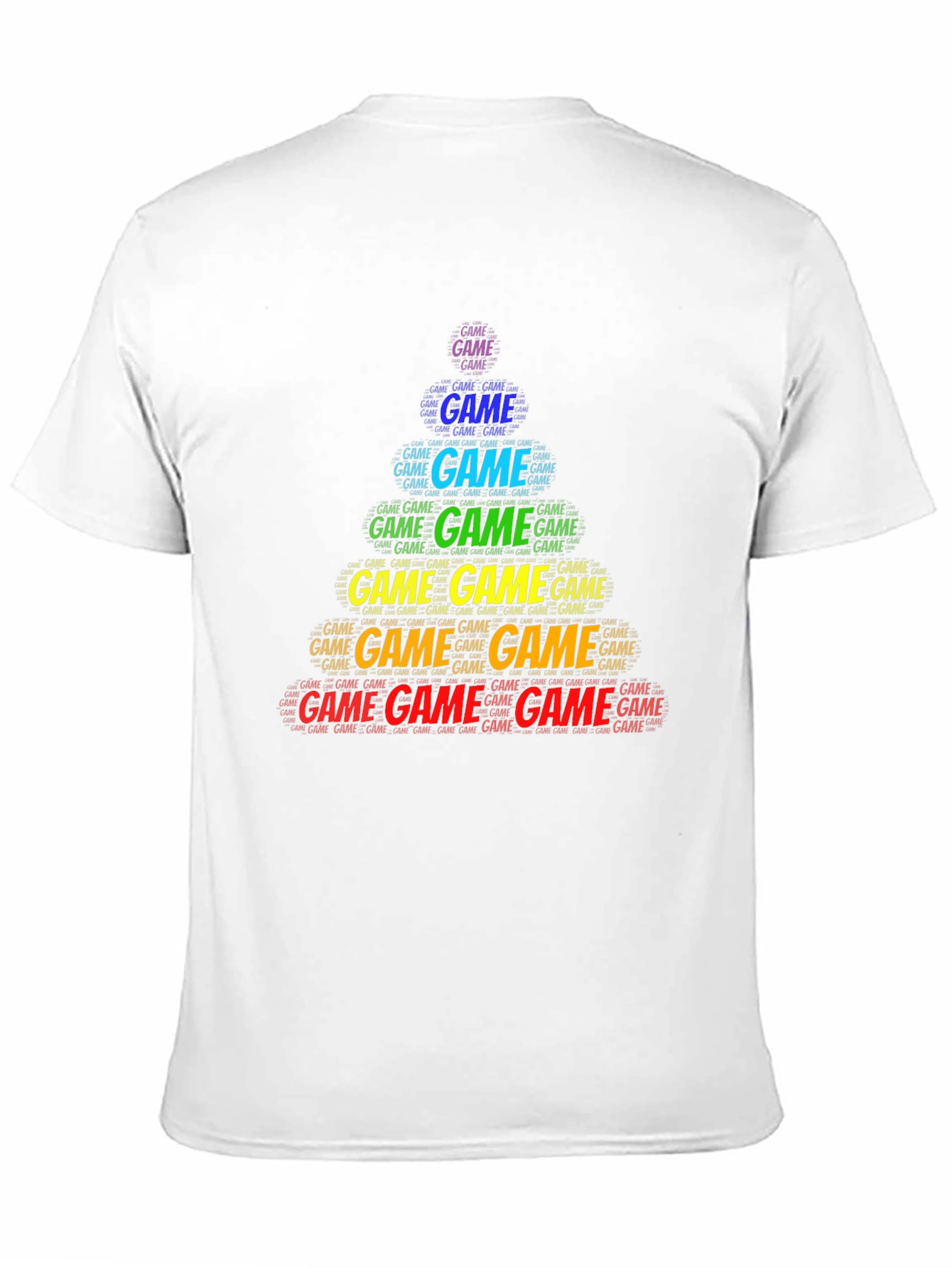 Game Word Art Black T-Shirt