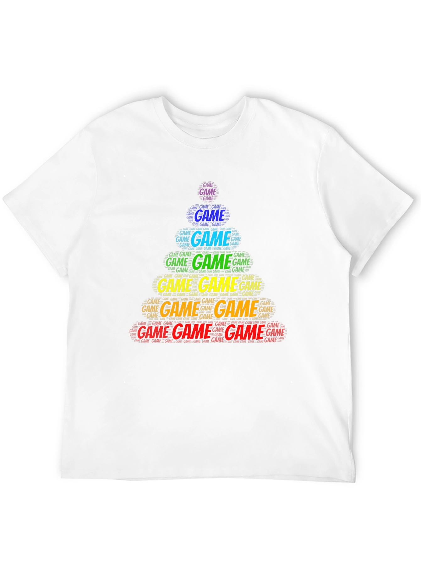 Game Word Art Black T-Shirt