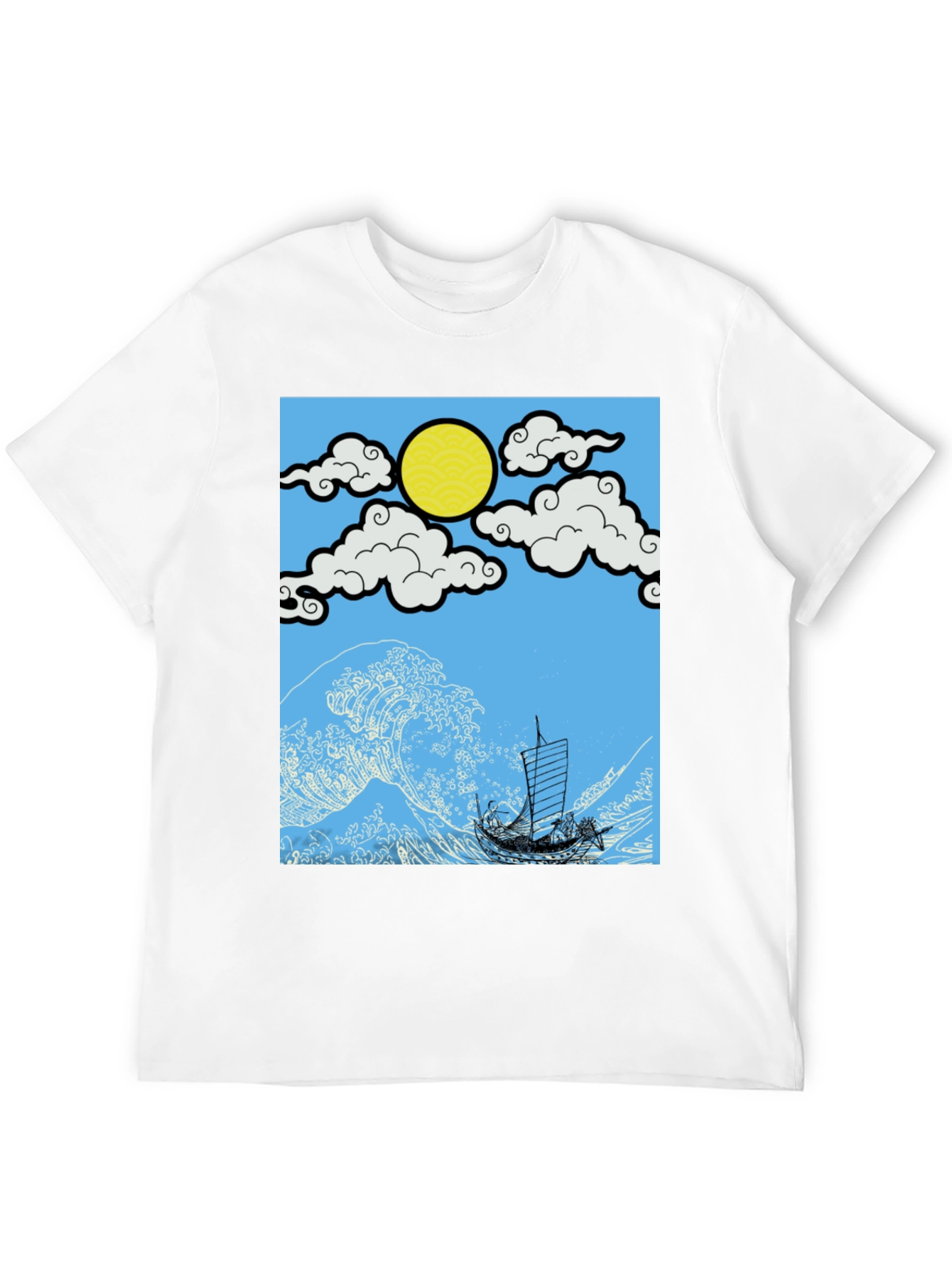 Great Wave Boat T-Shirt