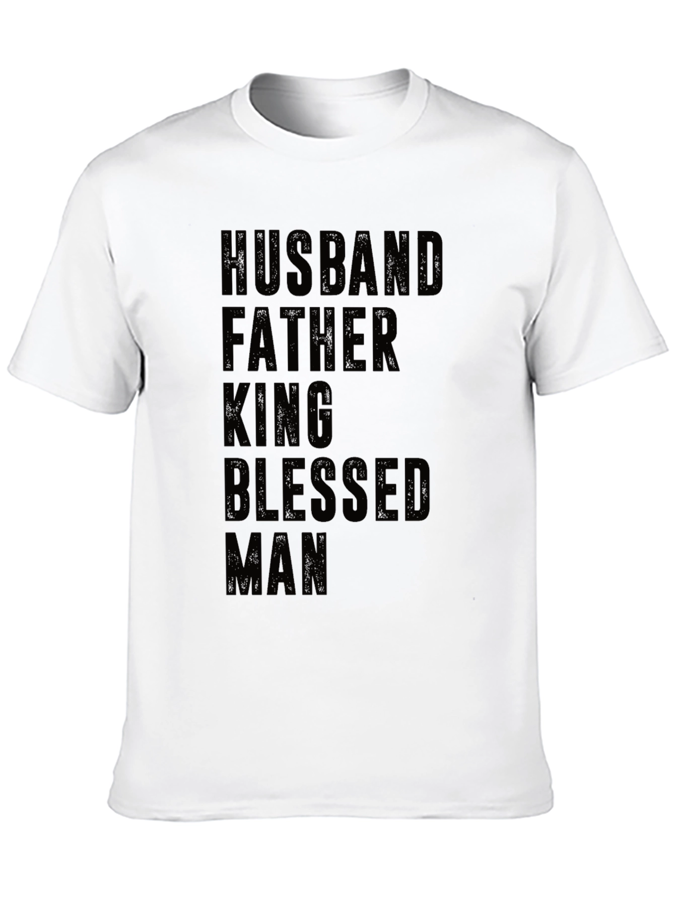 Husband Father King Blessed Man T-Shirt