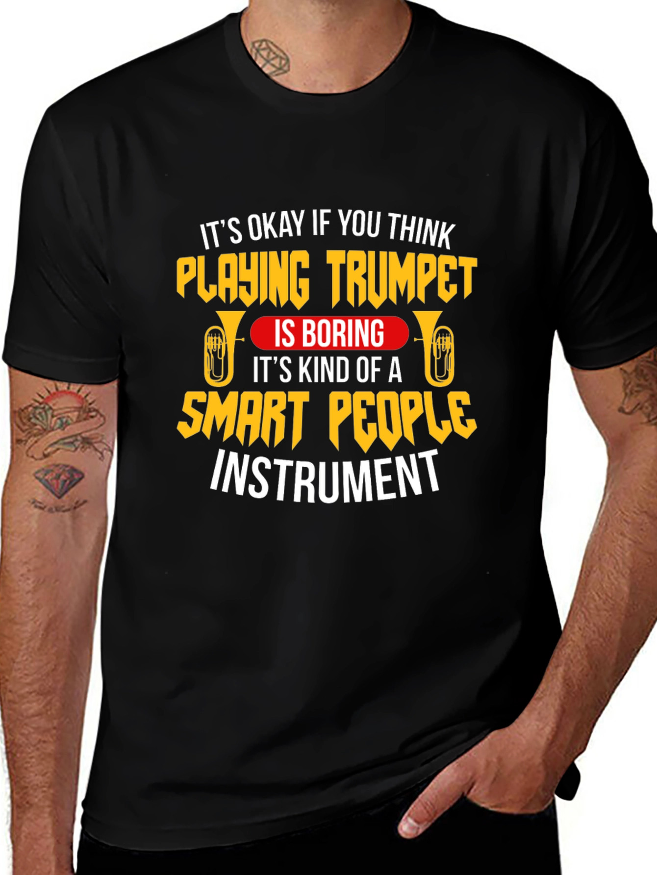 Trumpet Player Smart People Instrument T-Shirt