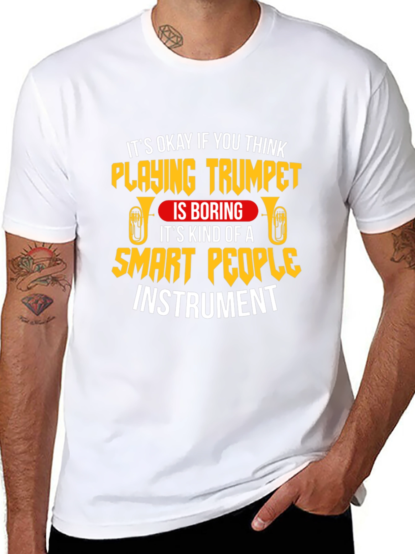 Trumpet Player Smart People Instrument T-Shirt