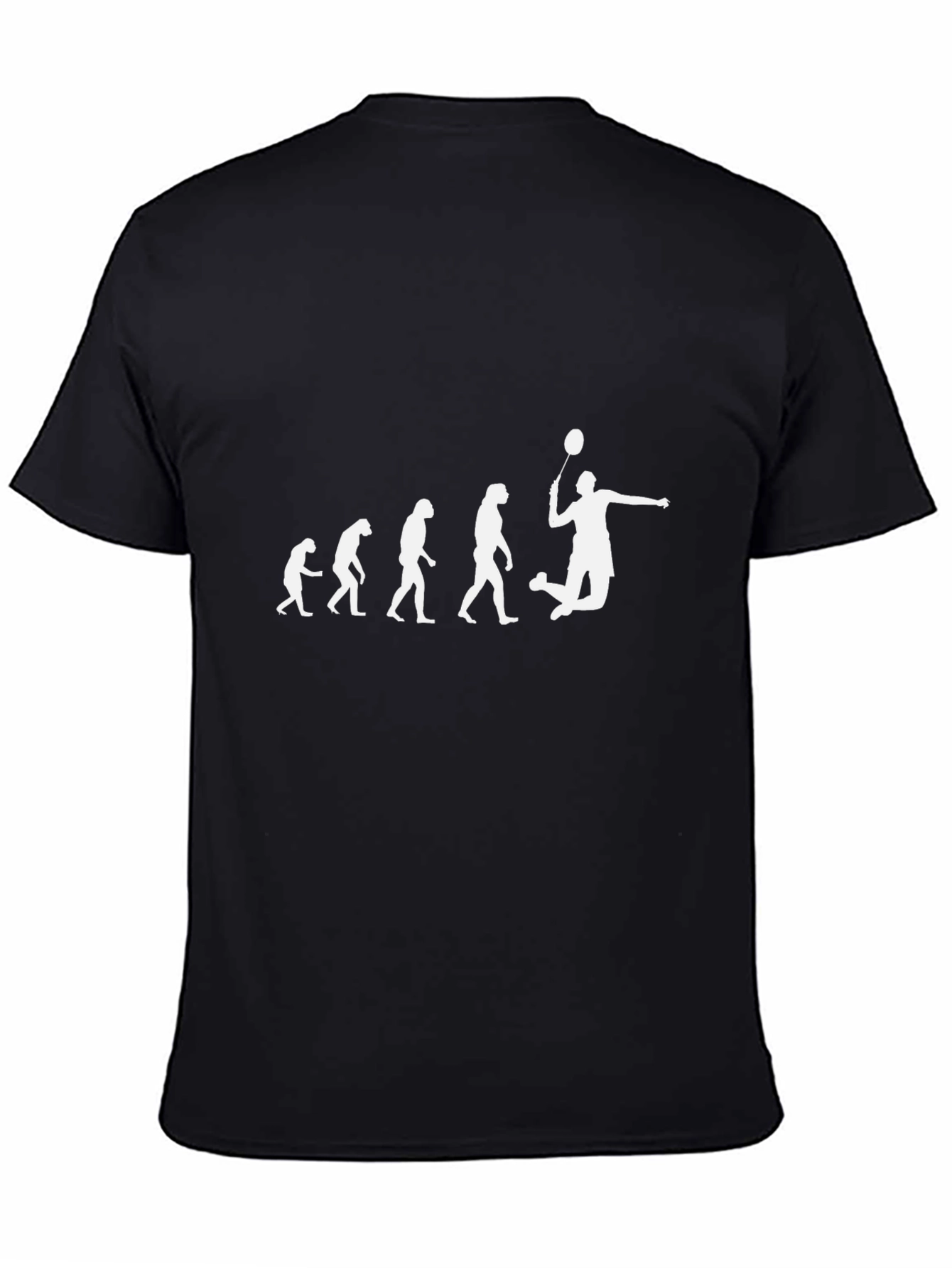 Evolution of Badminton Player T-Shirt