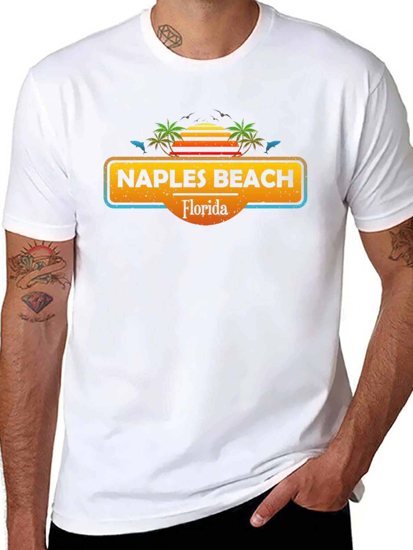 Naples Beach Florida Graphic T-Shirt