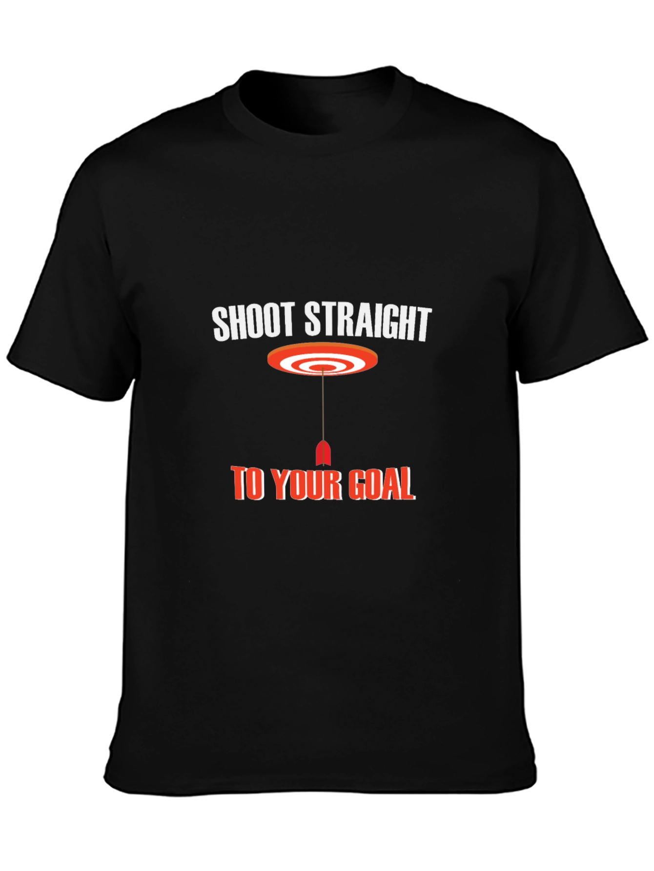 Shoot Straight T-Shirt - Black Graphic Tee
