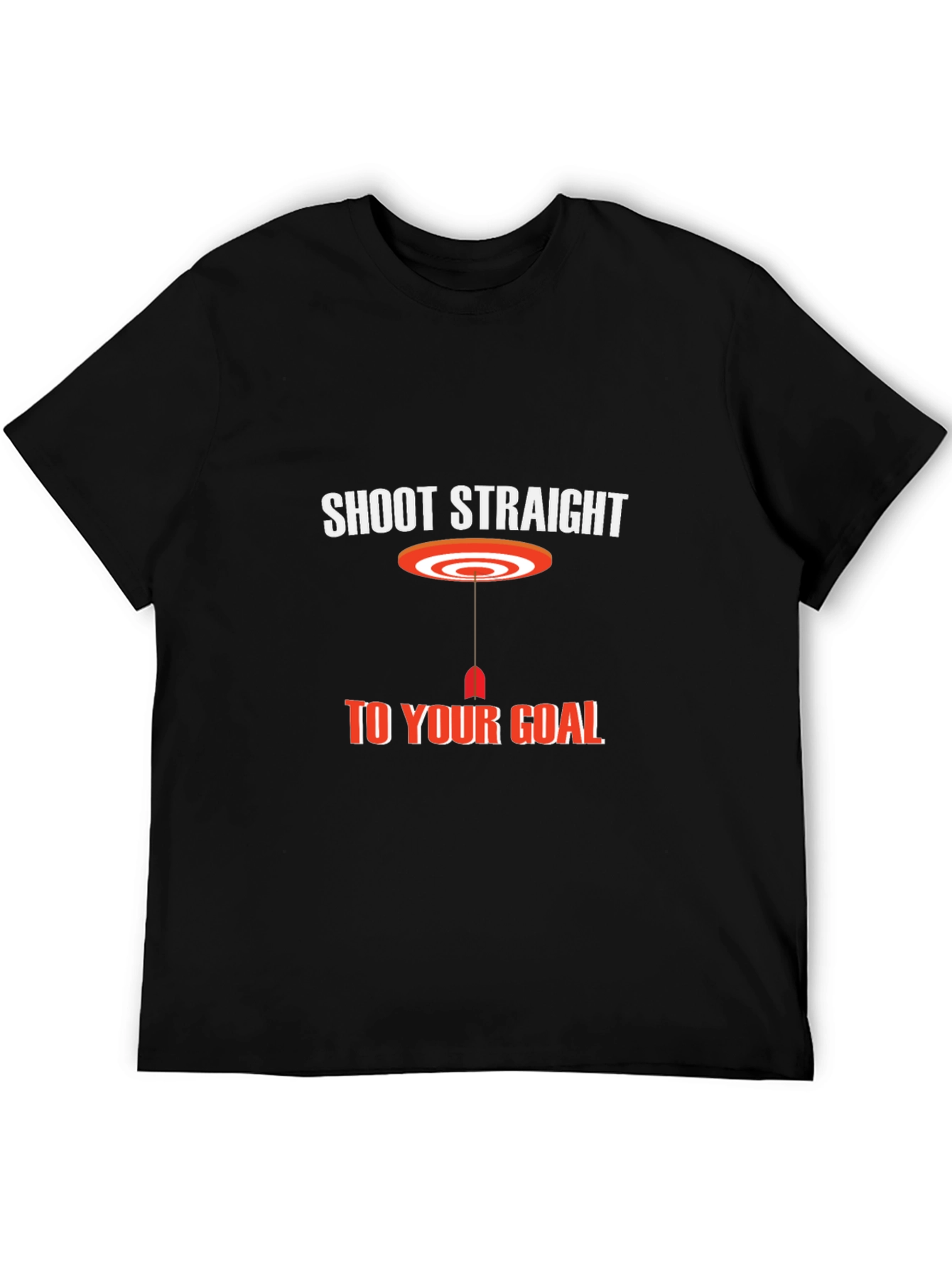 Shoot Straight T-Shirt - Black Graphic Tee