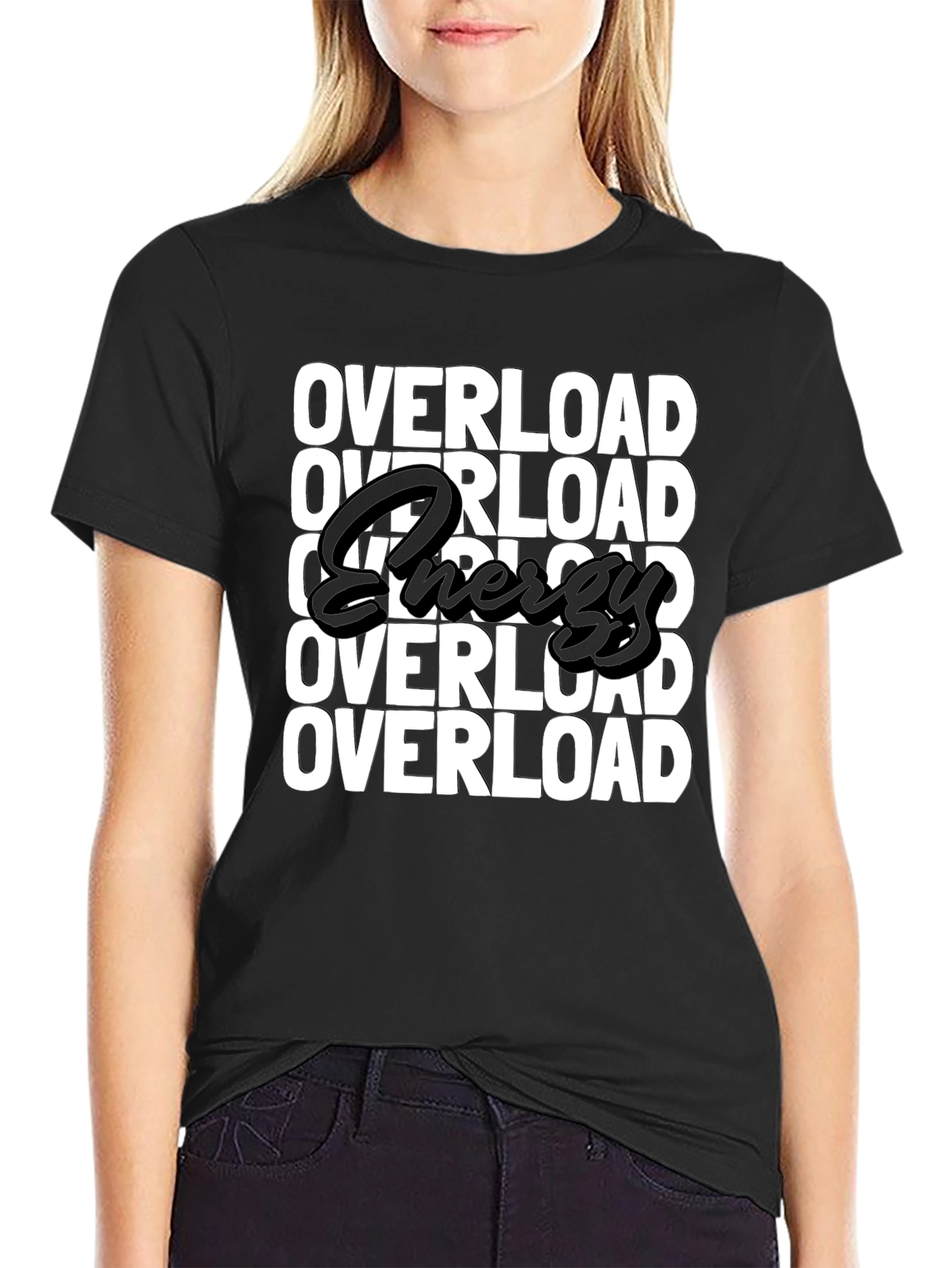 Overload Graphic T-Shirt - Energy Edition Black Tee