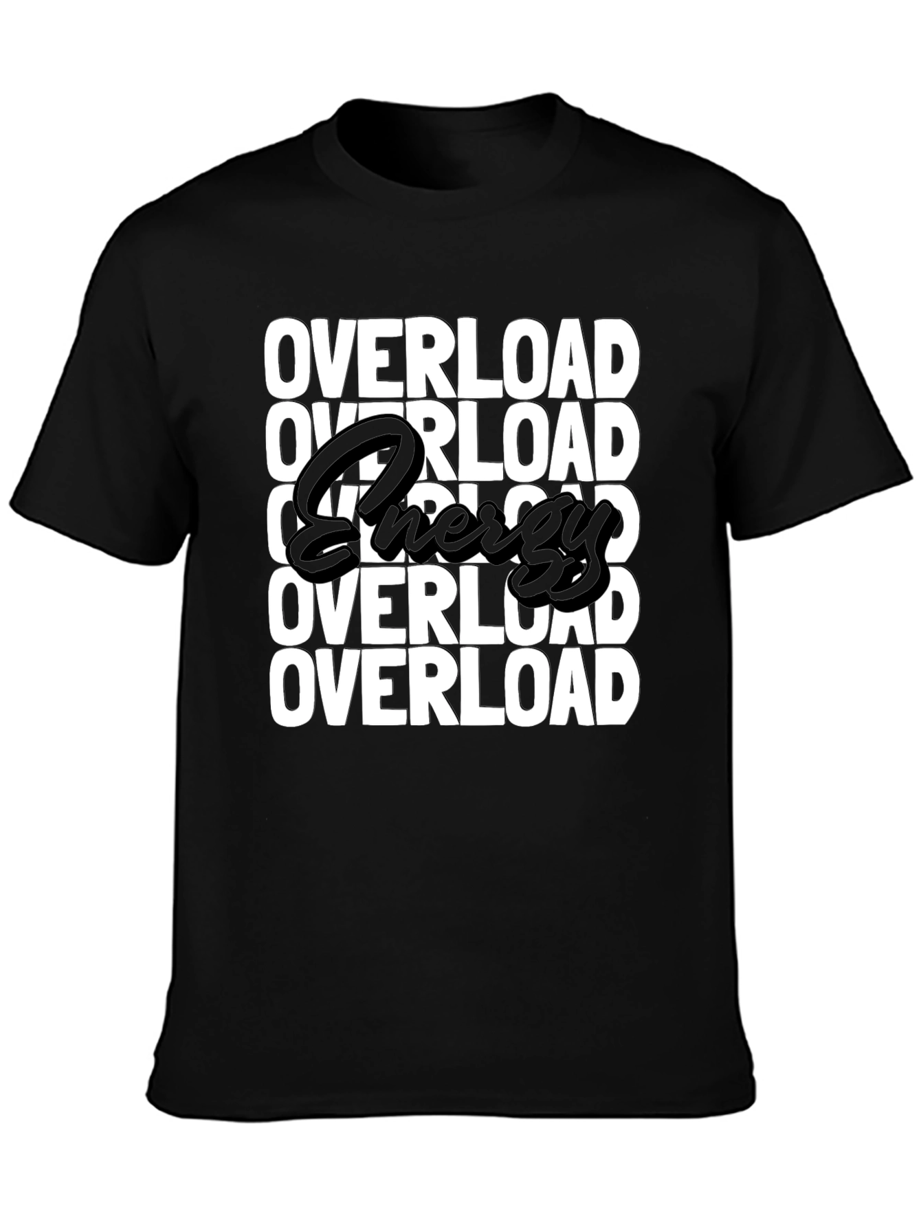 Overload Graphic T-Shirt - Energy Edition Black Tee