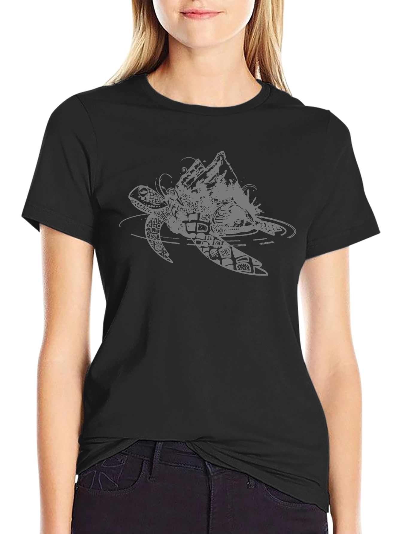 Turtle & Mountain Graphic Tee