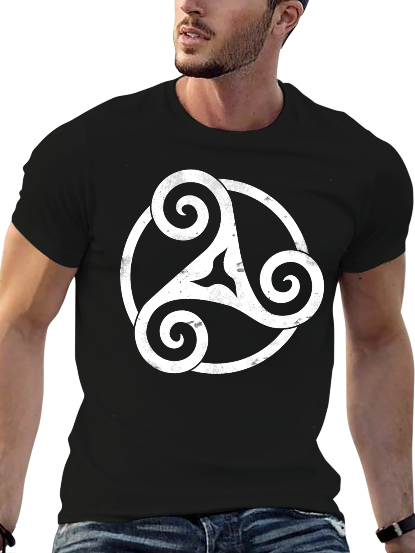 Celtic Triskele Black T-Shirt