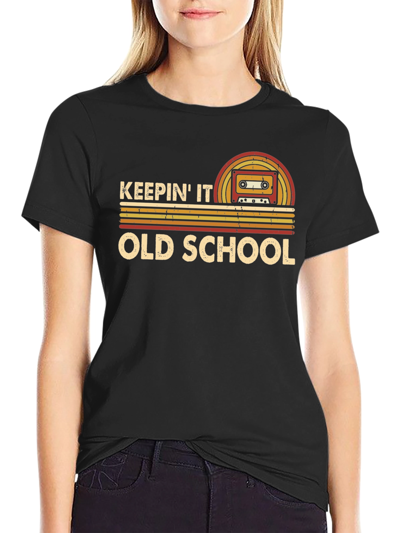 Keepin It Old School Retro Cassette T-Shirt