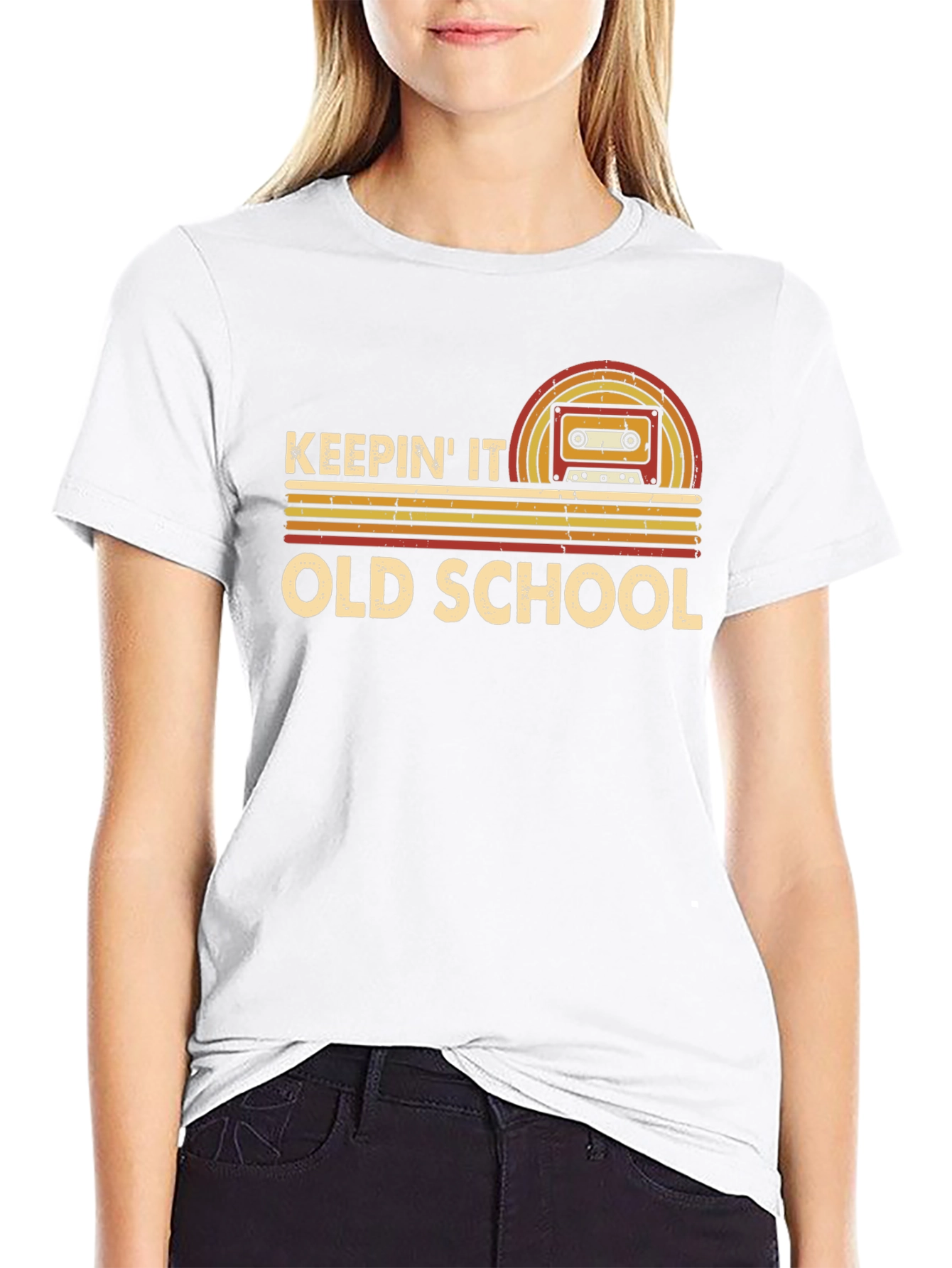 Keepin It Old School Retro Cassette T-Shirt