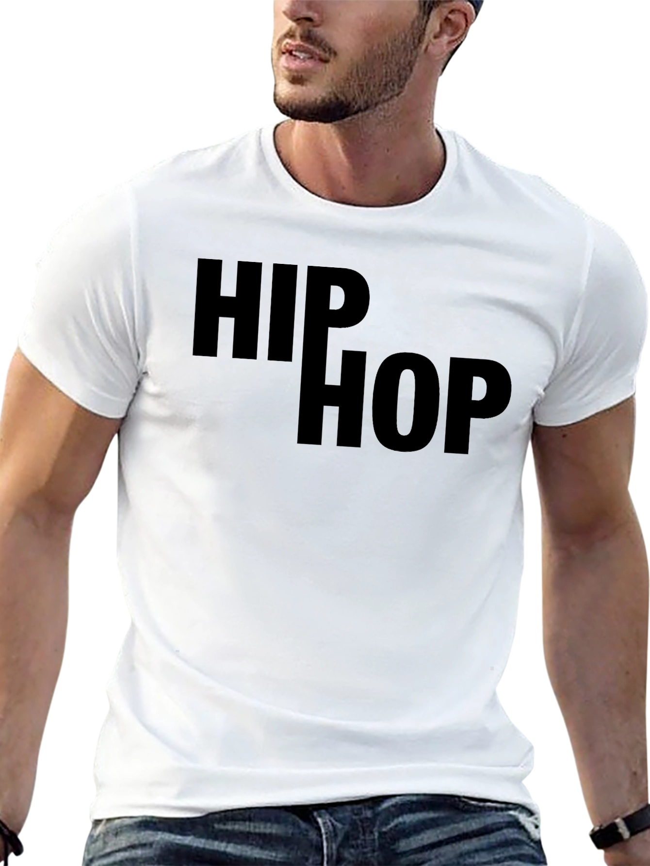 Hip Hop Graphic Tee - Black