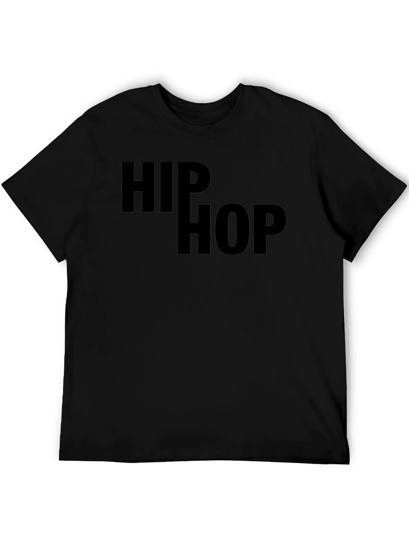 Hip Hop Graphic Tee - Black