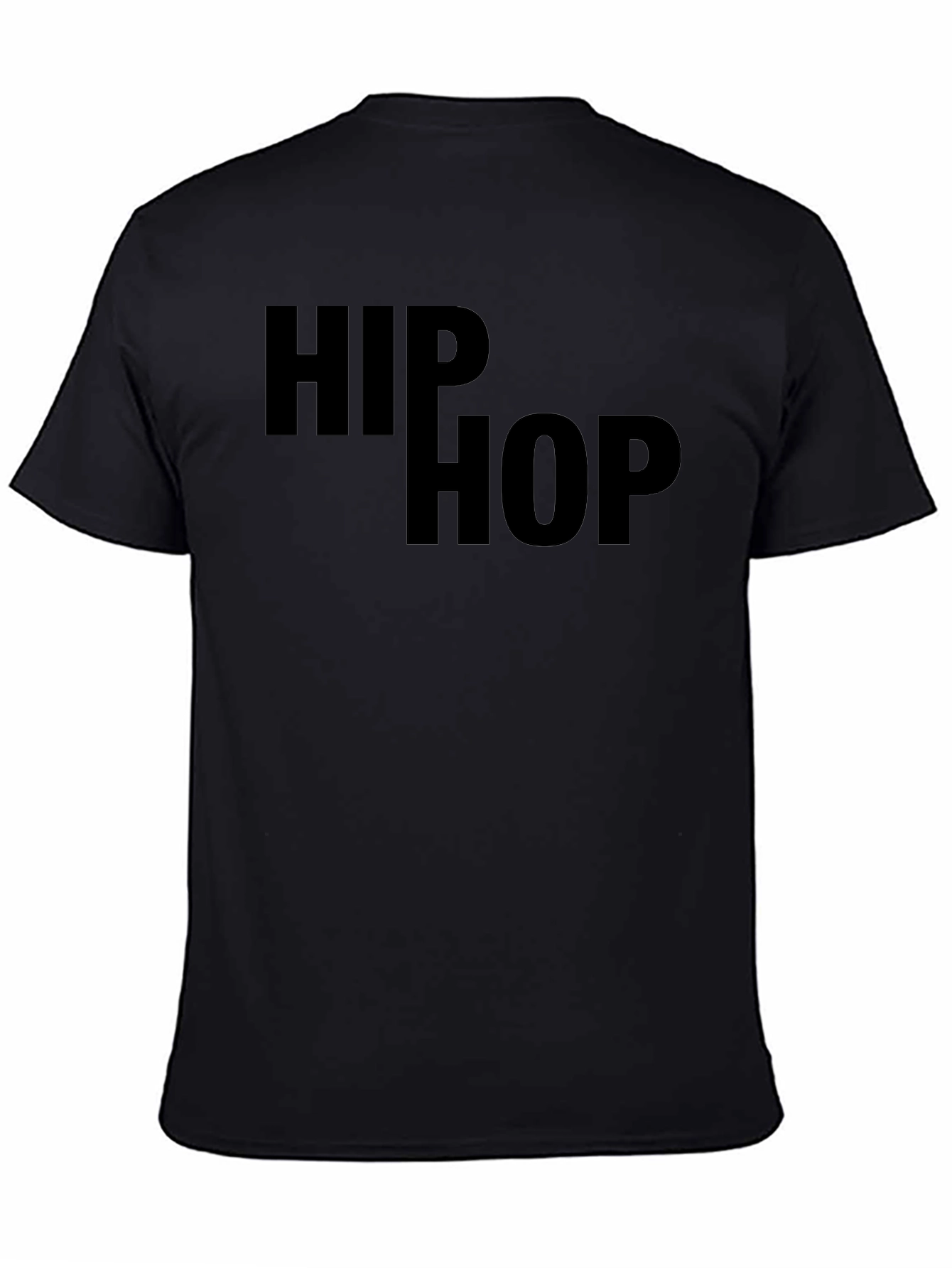 Hip Hop Graphic Tee - Black
