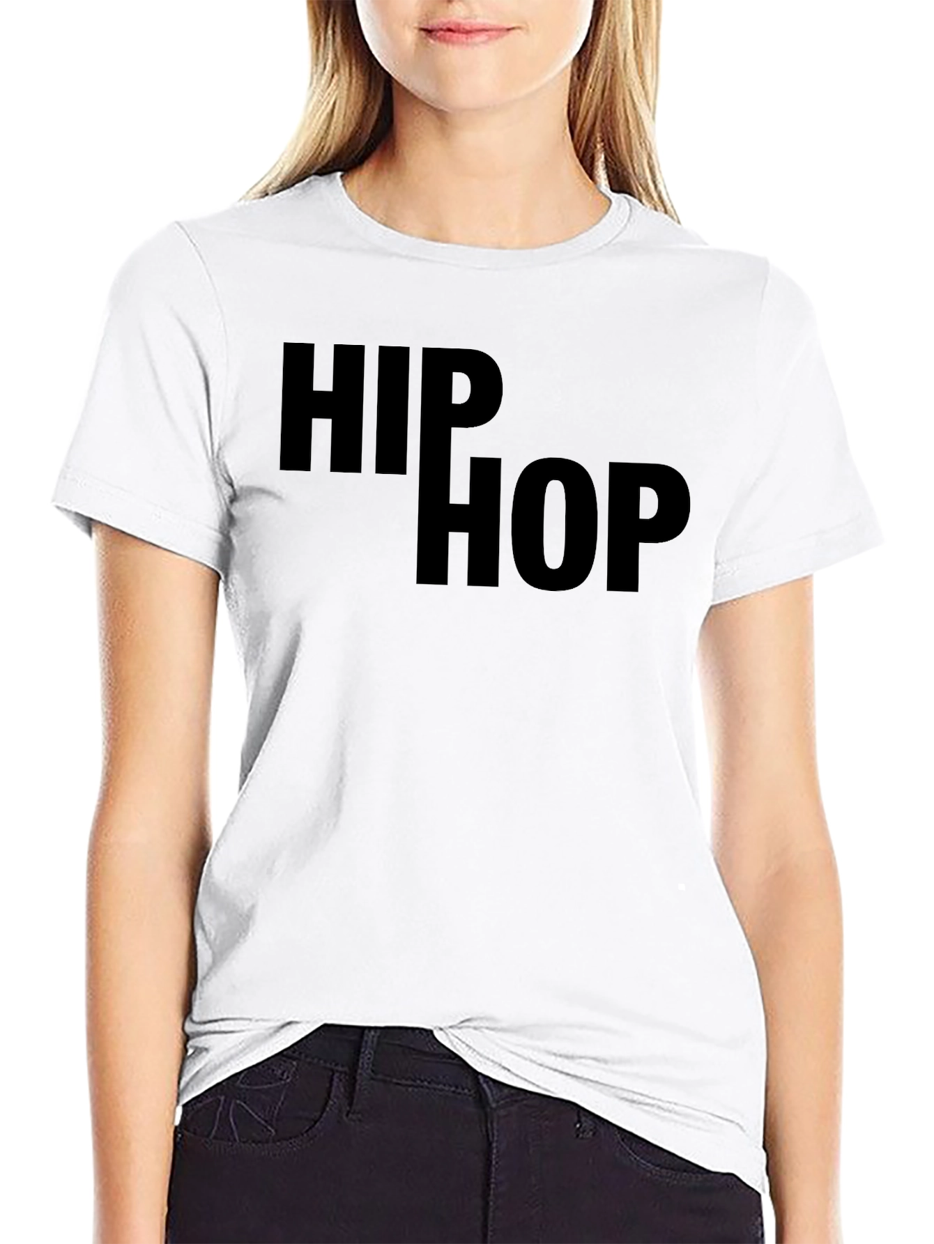 Hip Hop Graphic Tee - Black