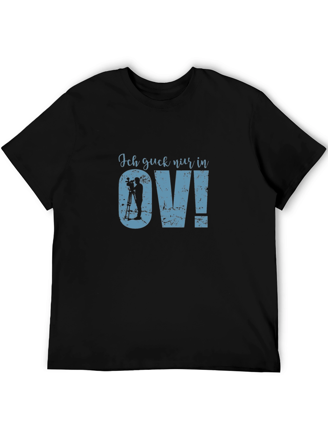Ich guck nur in OV! Black T-Shirt