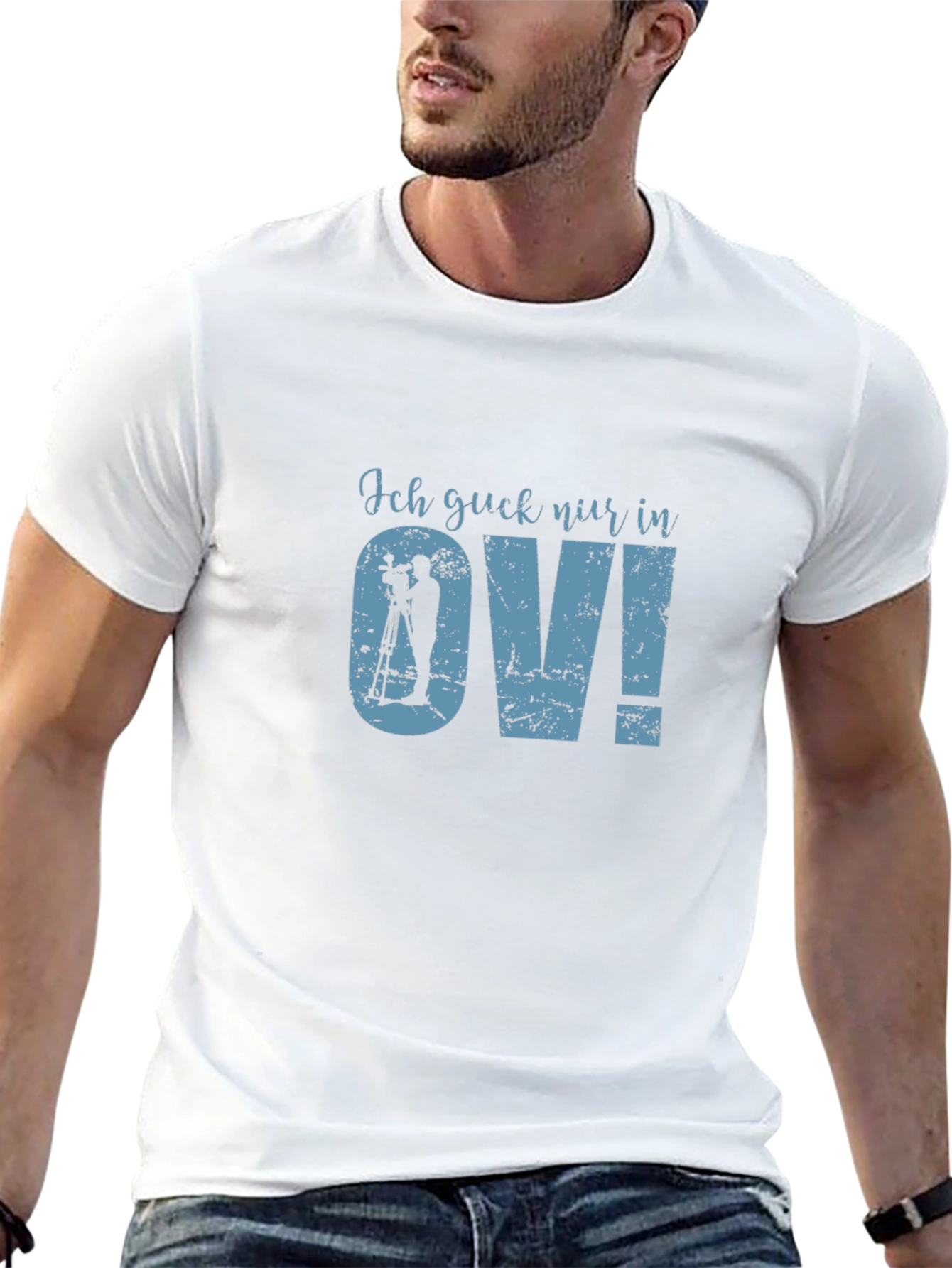 Ich guck nur in OV! Black T-Shirt