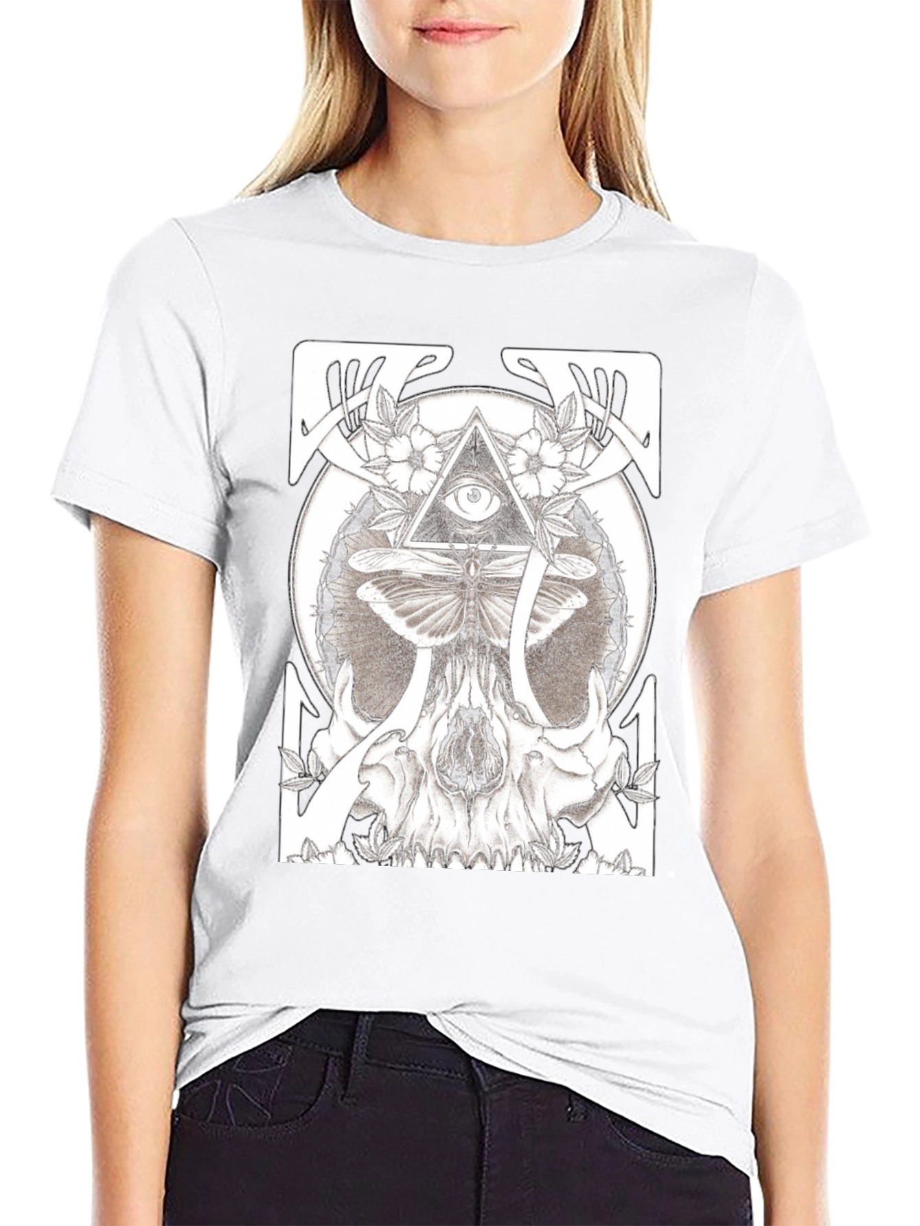 Skull & Eye Graphic T-Shirt - Unique Design