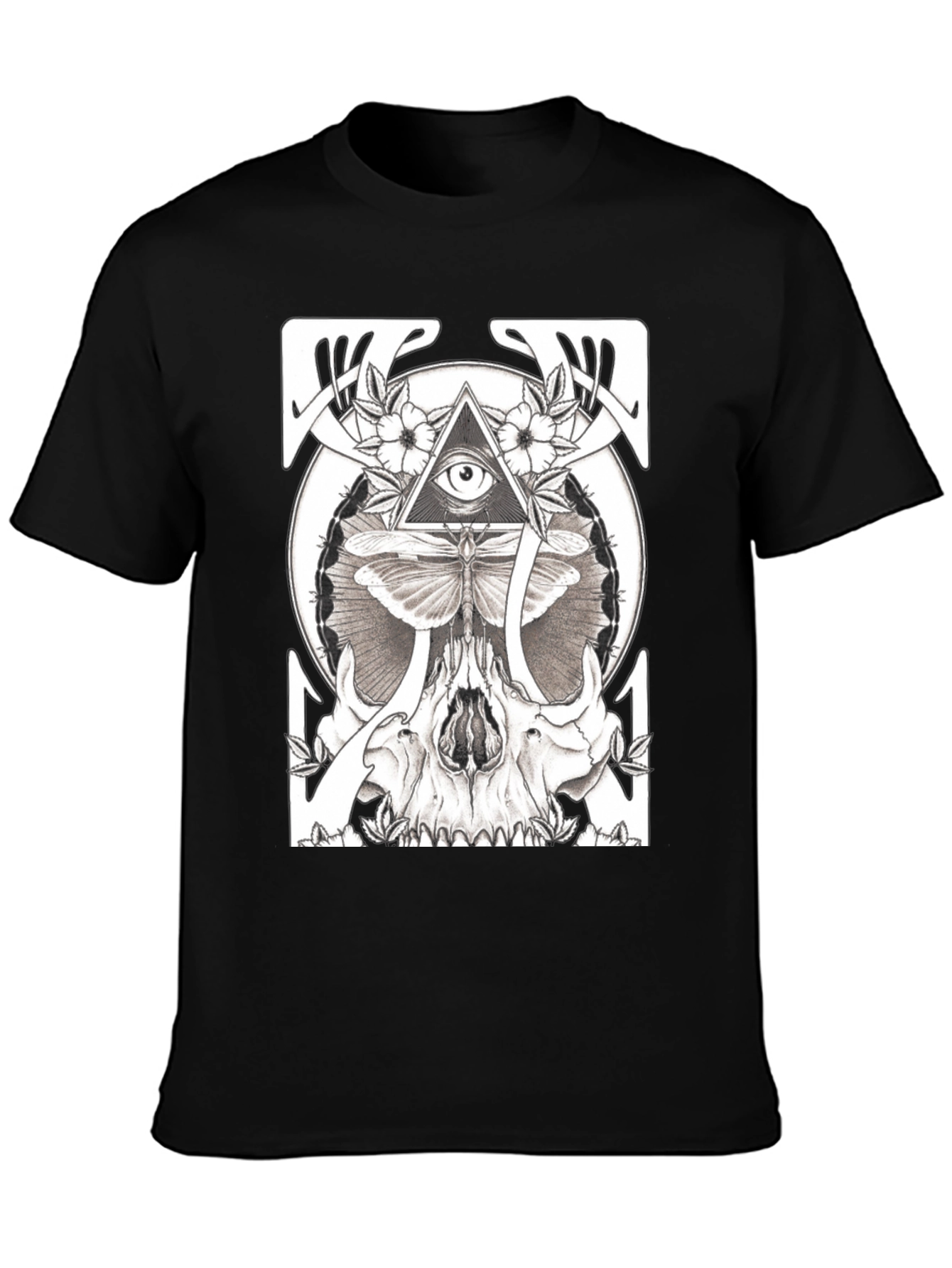 Skull & Eye Graphic T-Shirt - Unique Design