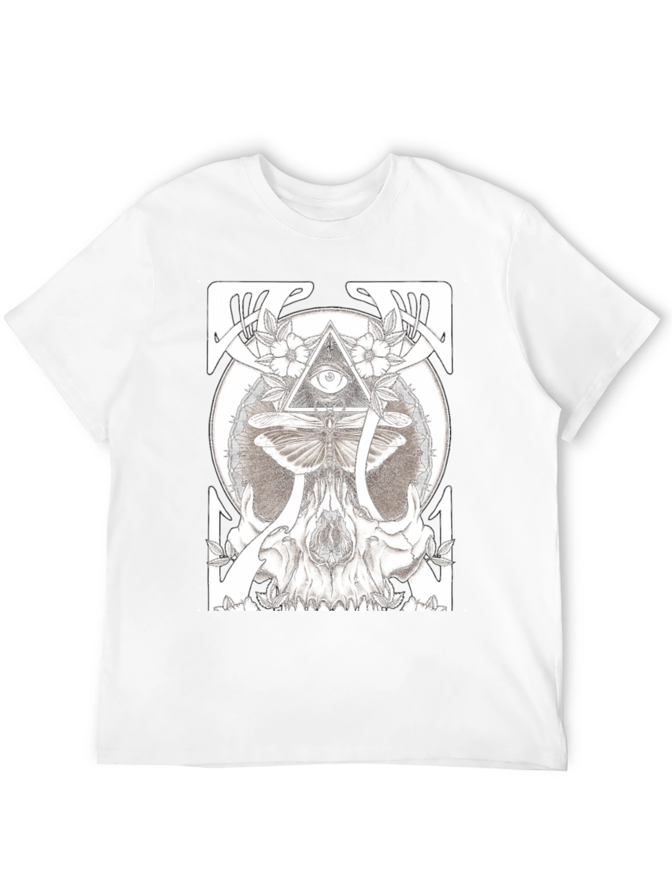 Skull & Eye Graphic T-Shirt - Unique Design
