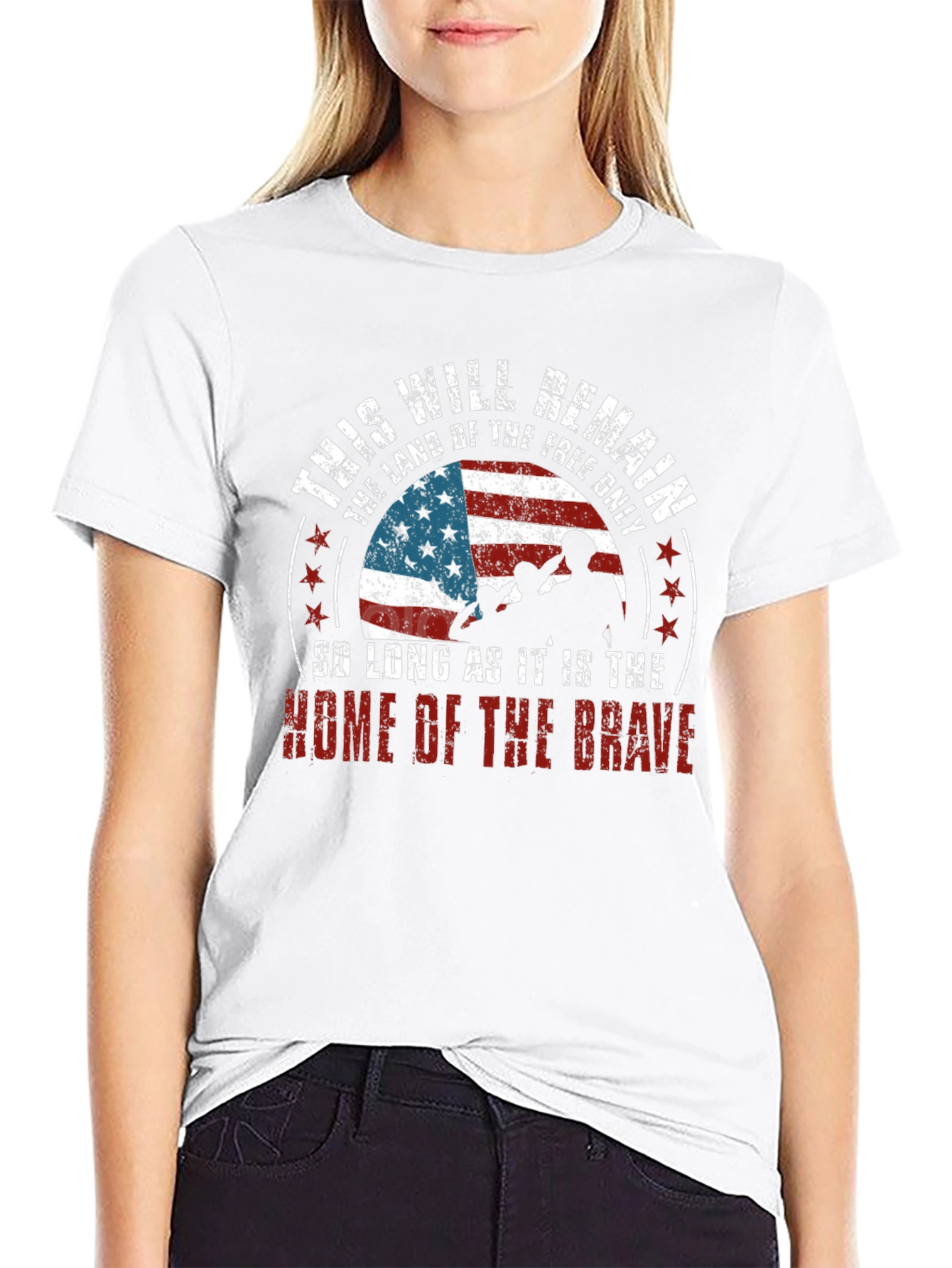 Land of the Free Patriotic Graphic Tee