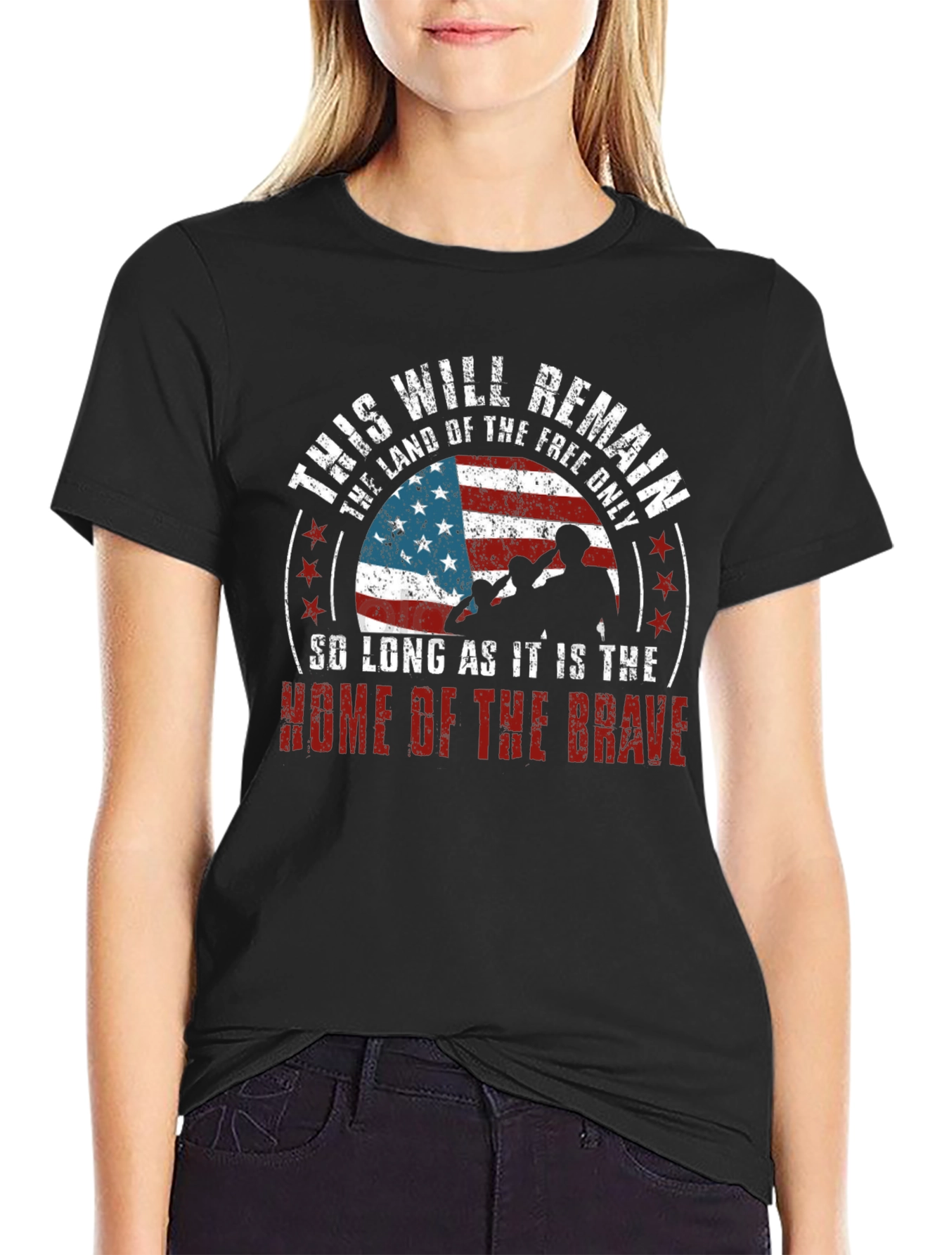 Land of the Free Patriotic Graphic Tee