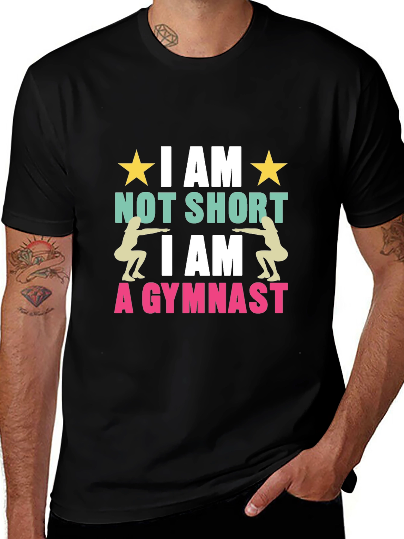 Gymnast Graphic T-Shirt - I am Not Short
