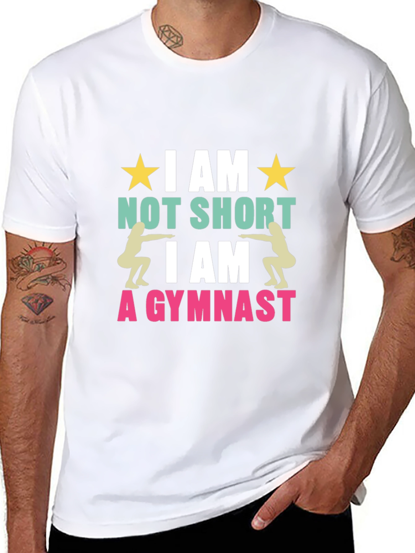 Gymnast Graphic T-Shirt - I am Not Short