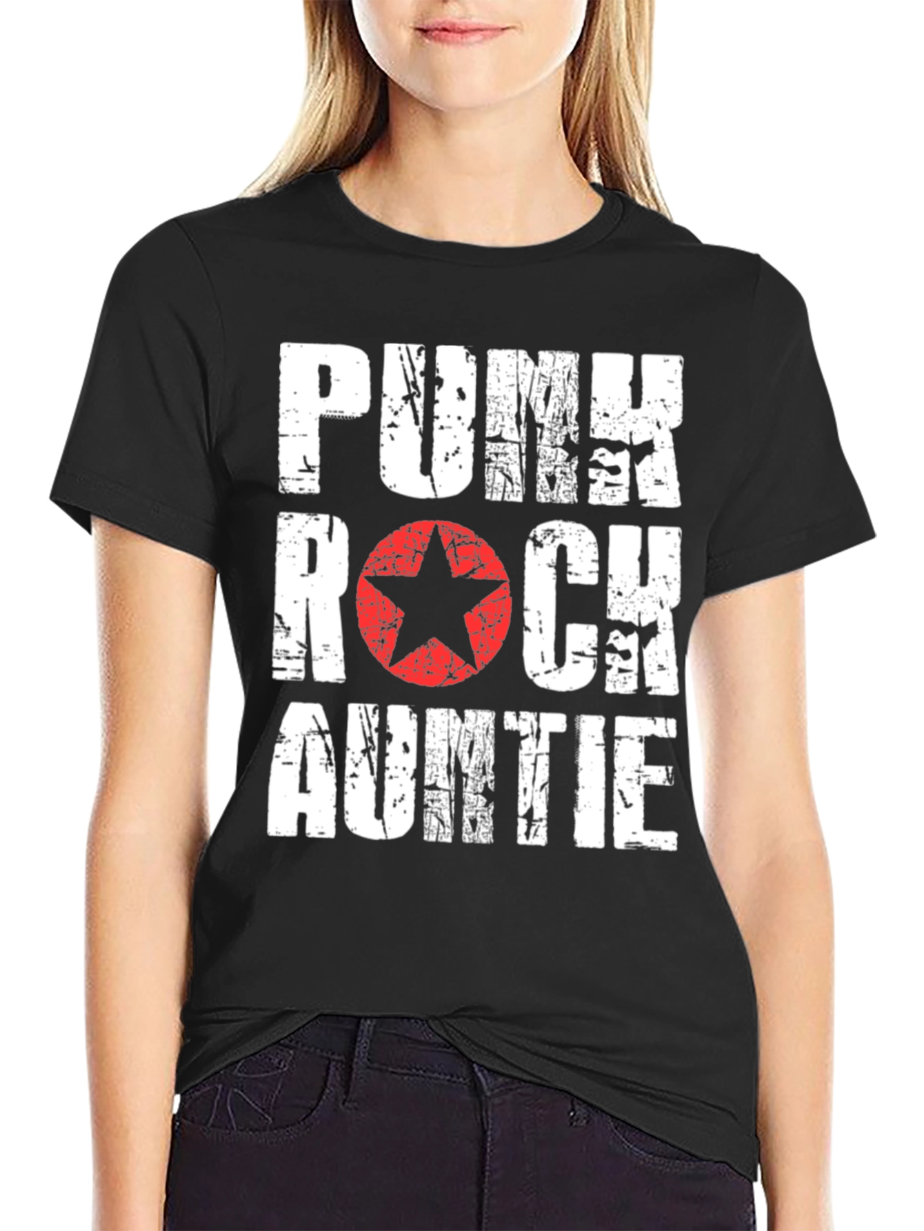 Punk Rock Auntie Graphic T-Shirt