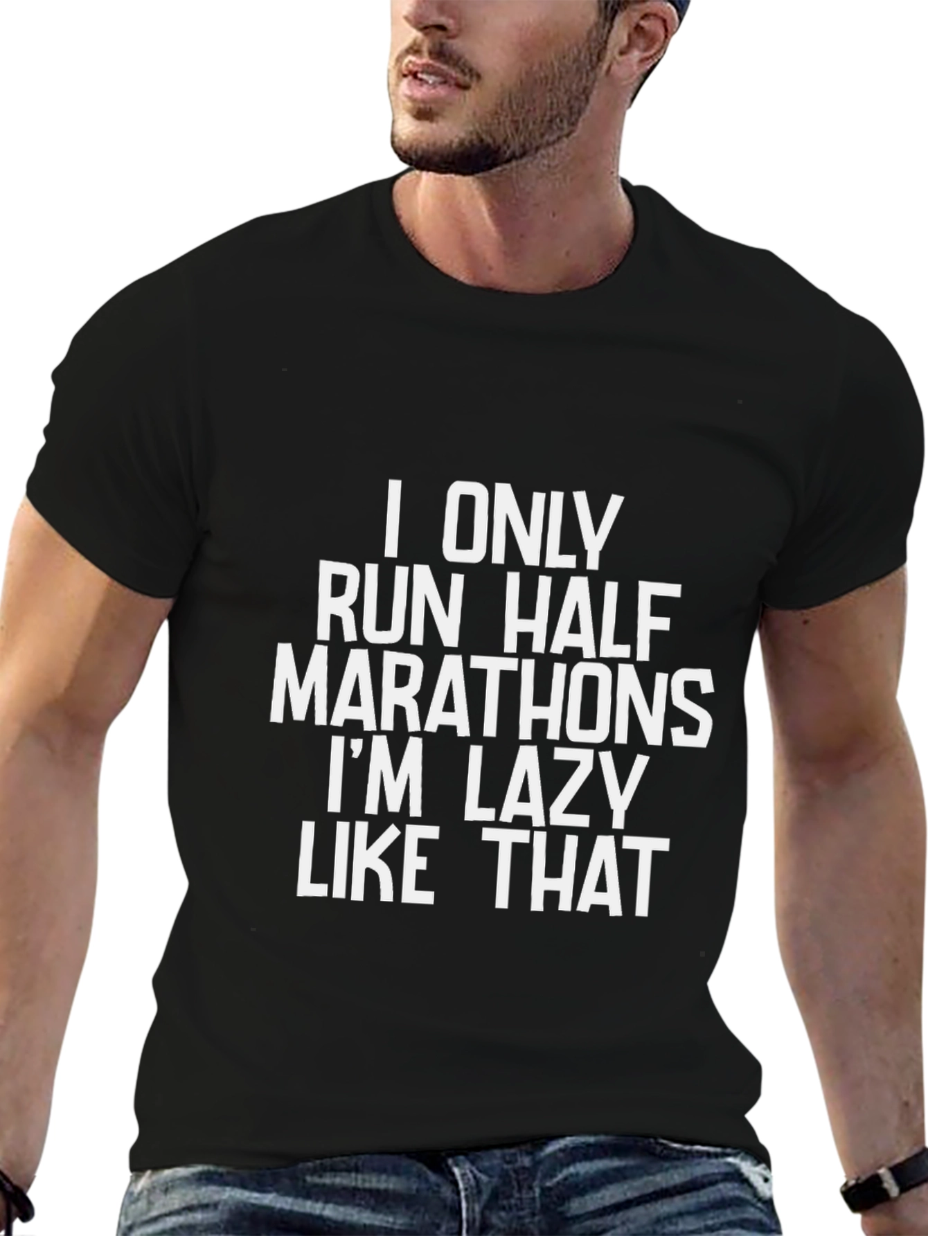 Funny Run Half Marathon Lazy T-Shirt
