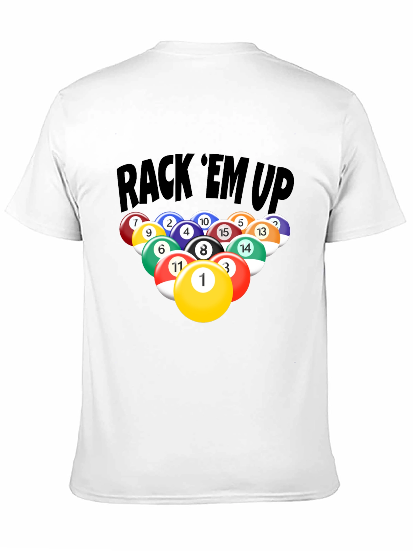 Rack Em Up Billiards Graphic T-Shirt