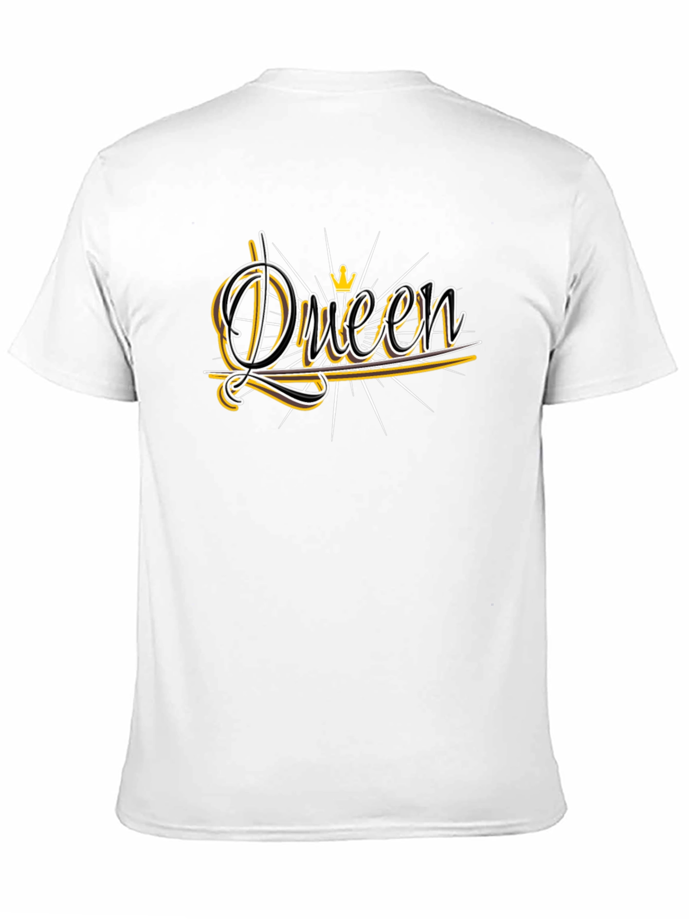 Queen Graphic Print T-Shirt - Black