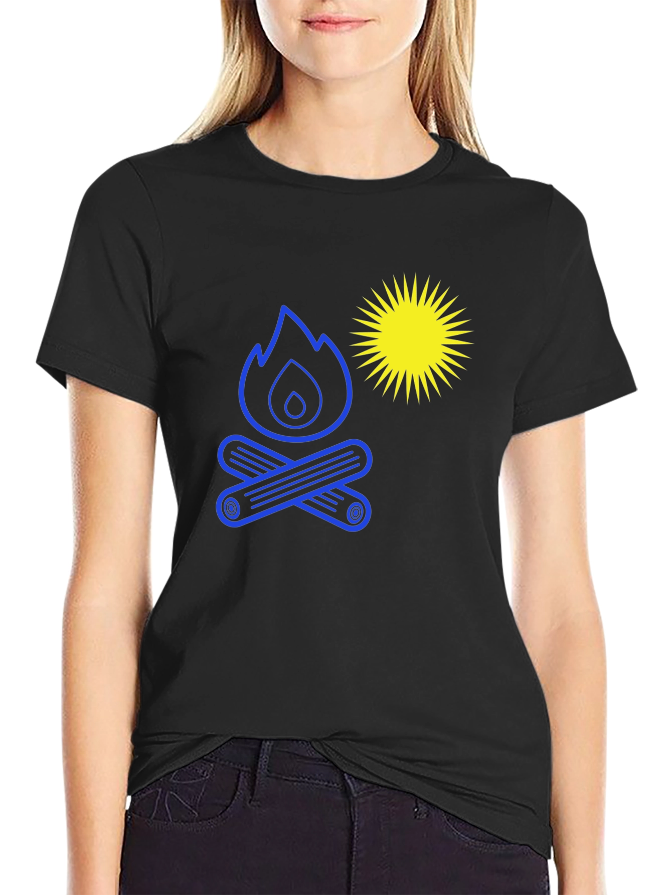 Campfire Graphic Tee - Casual Style Bold Print