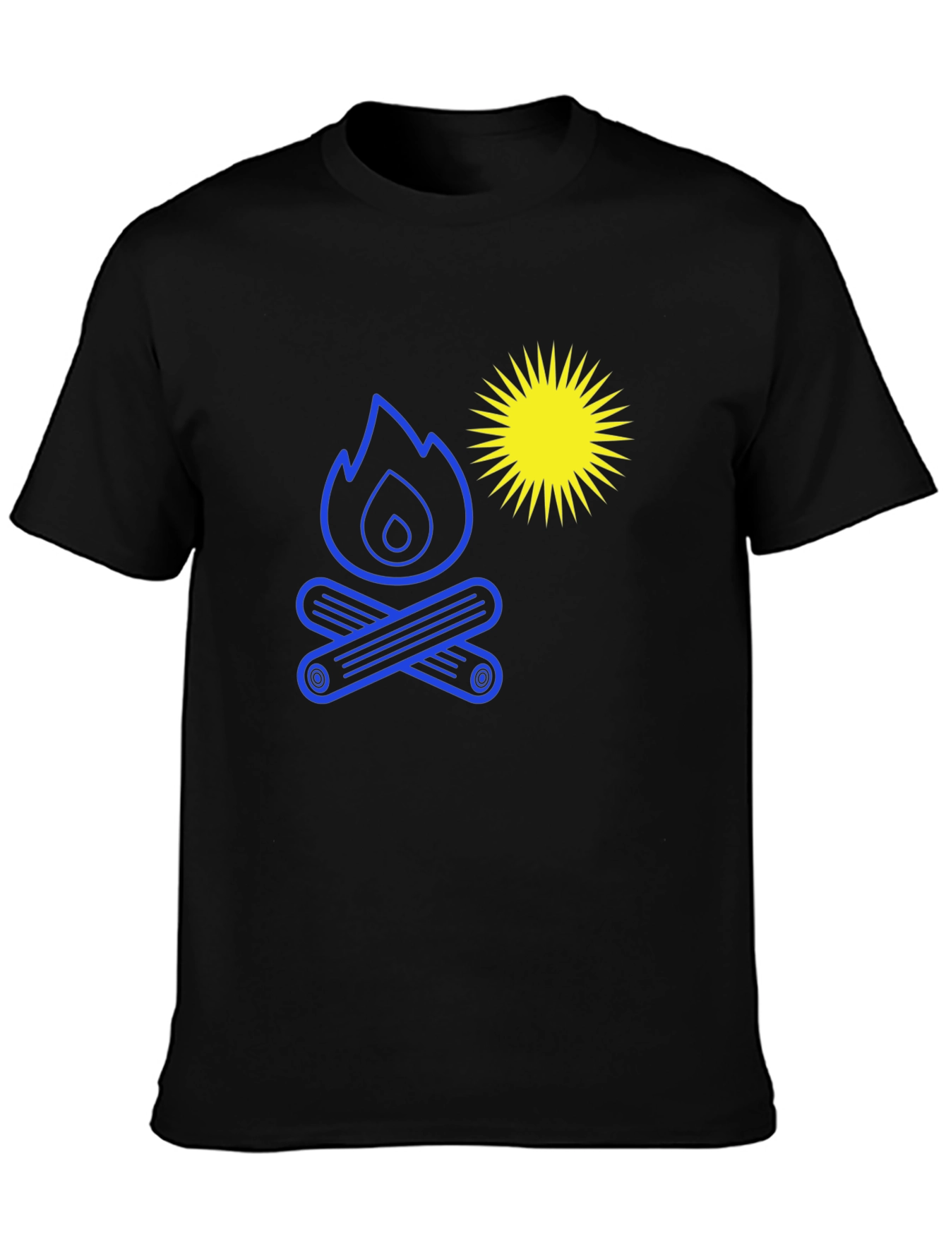 Campfire Graphic Tee - Casual Style Bold Print