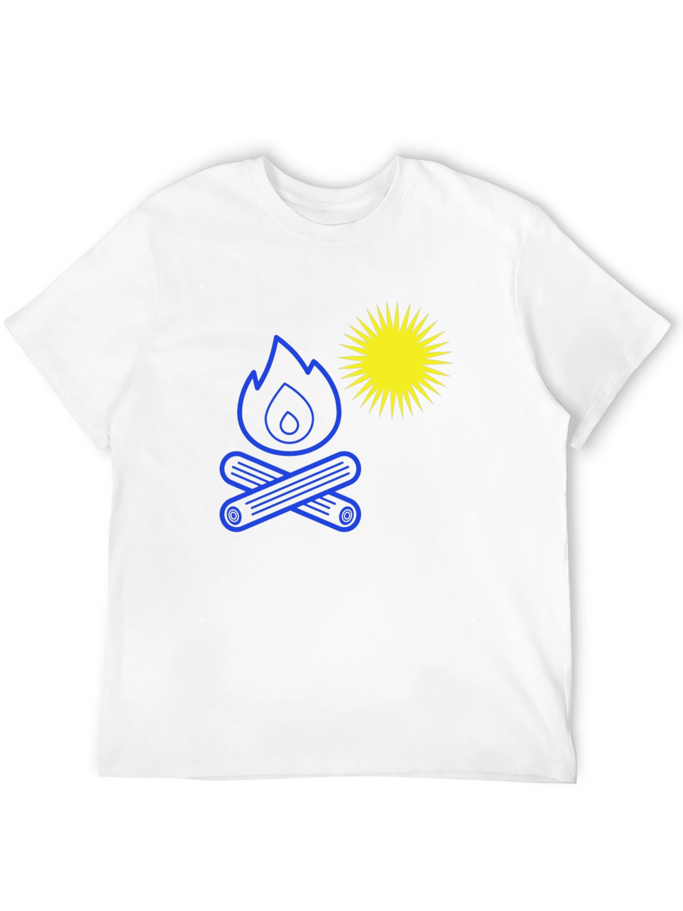 Campfire Graphic Tee - Casual Style Bold Print