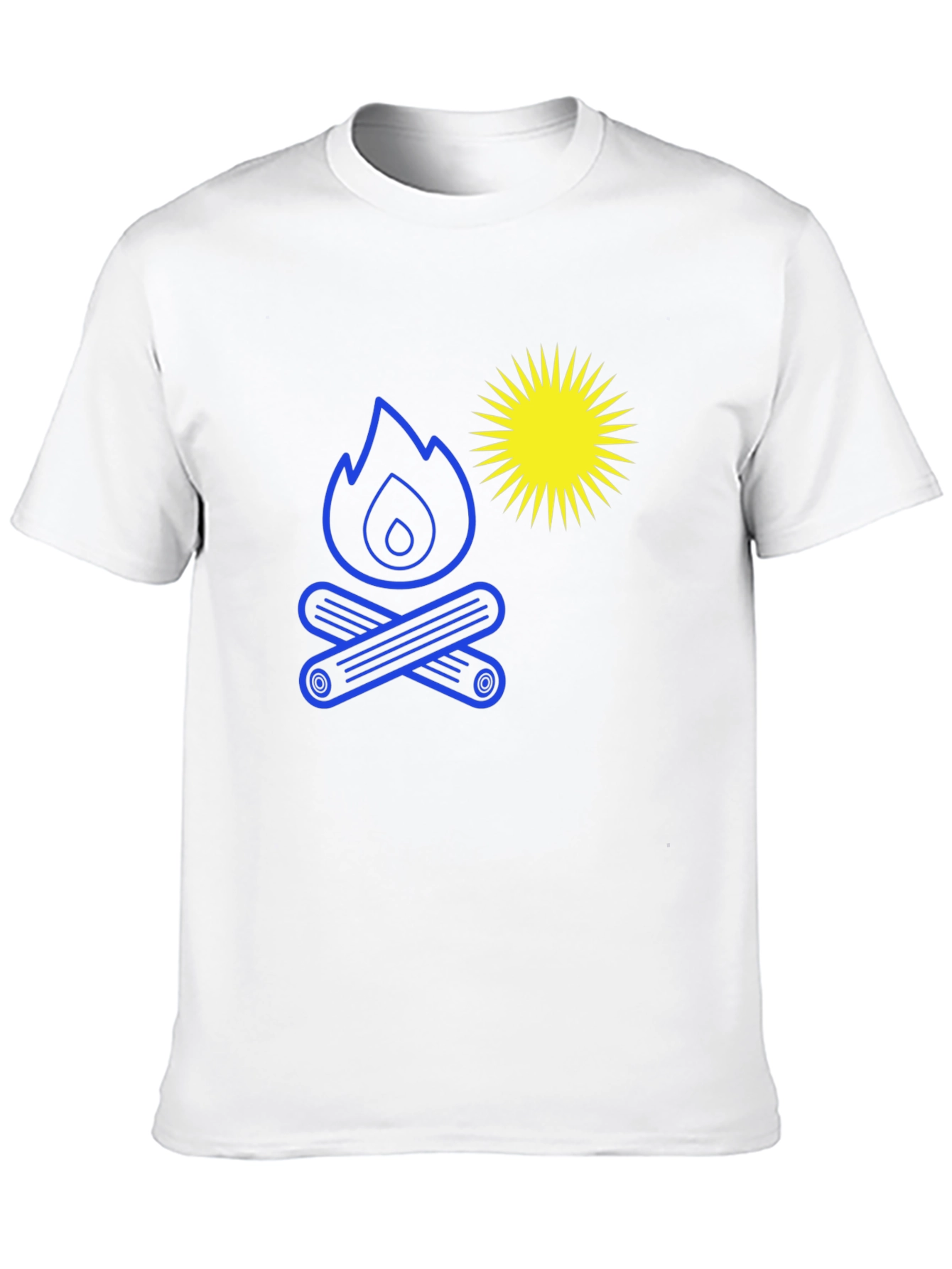 Campfire Graphic Tee - Casual Style Bold Print