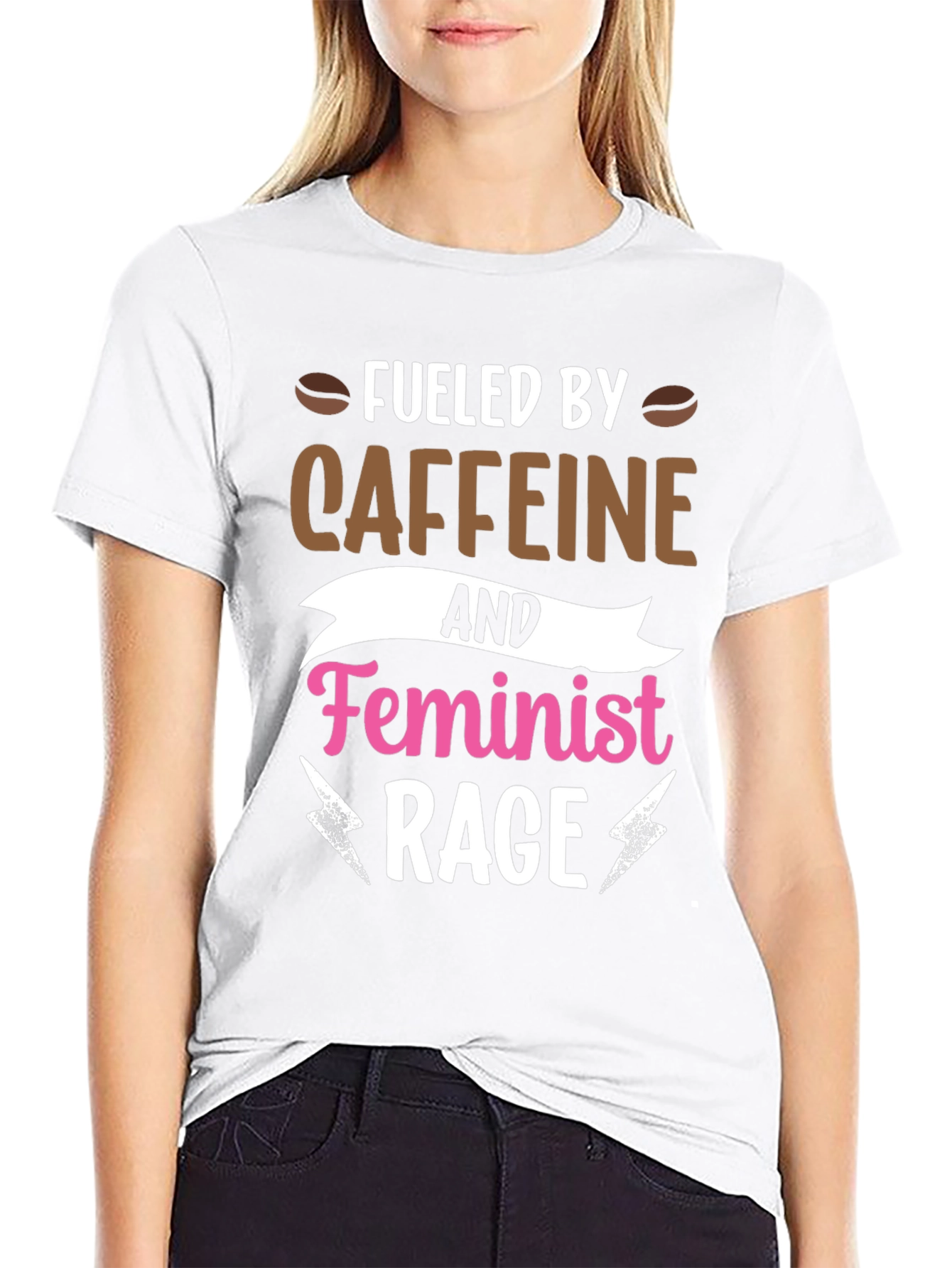 Fueled by Caffeine and Feminist Rage T-Shirt