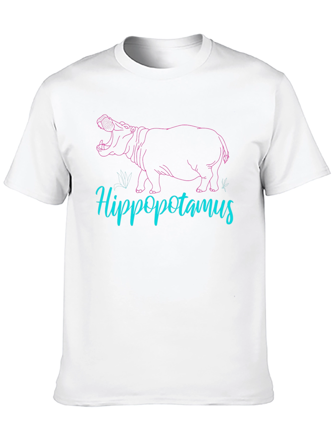 Hippo Graphic Tee - Cool Mens Black T-Shirt