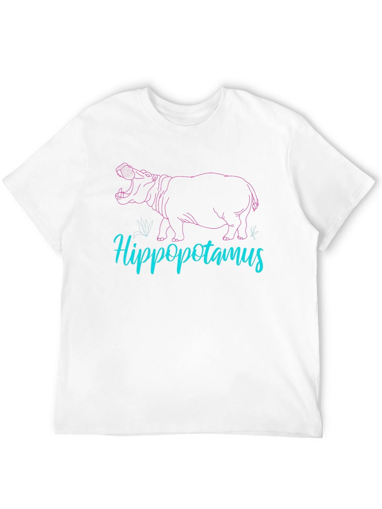 Hippo Graphic Tee - Cool Mens Black T-Shirt