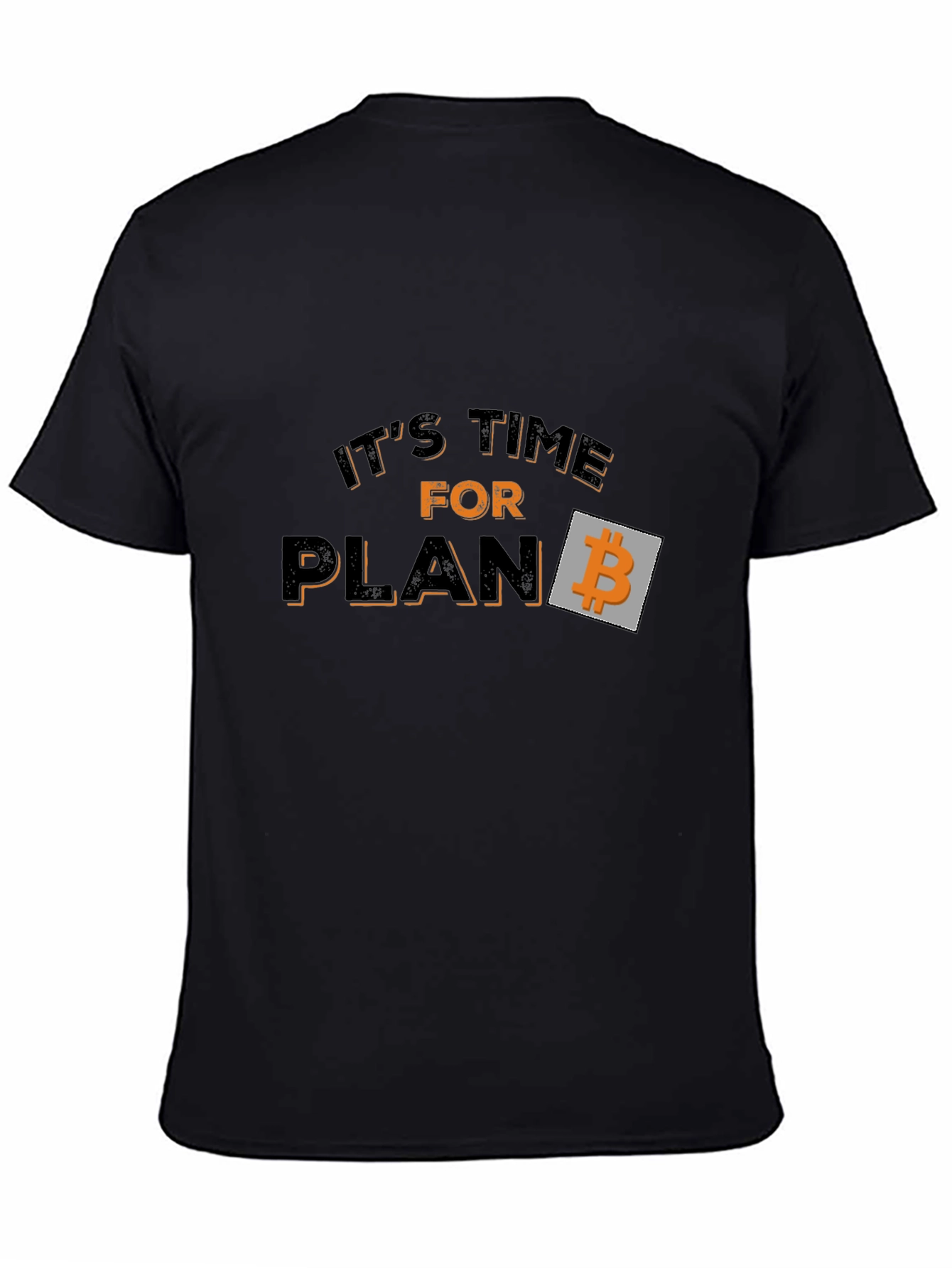 Bitcoin Plan B Black Graphic Tee