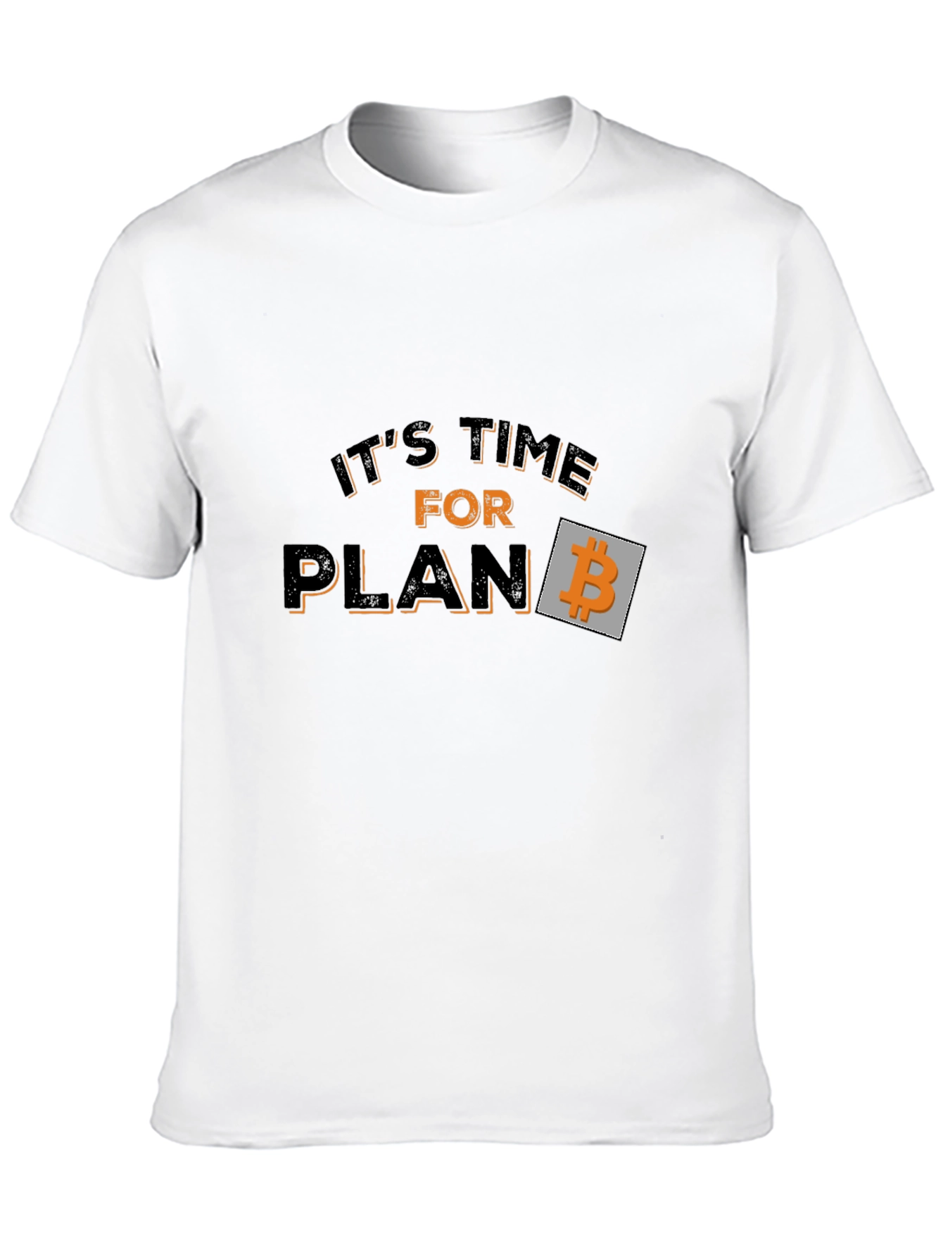 Bitcoin Plan B Black Graphic Tee