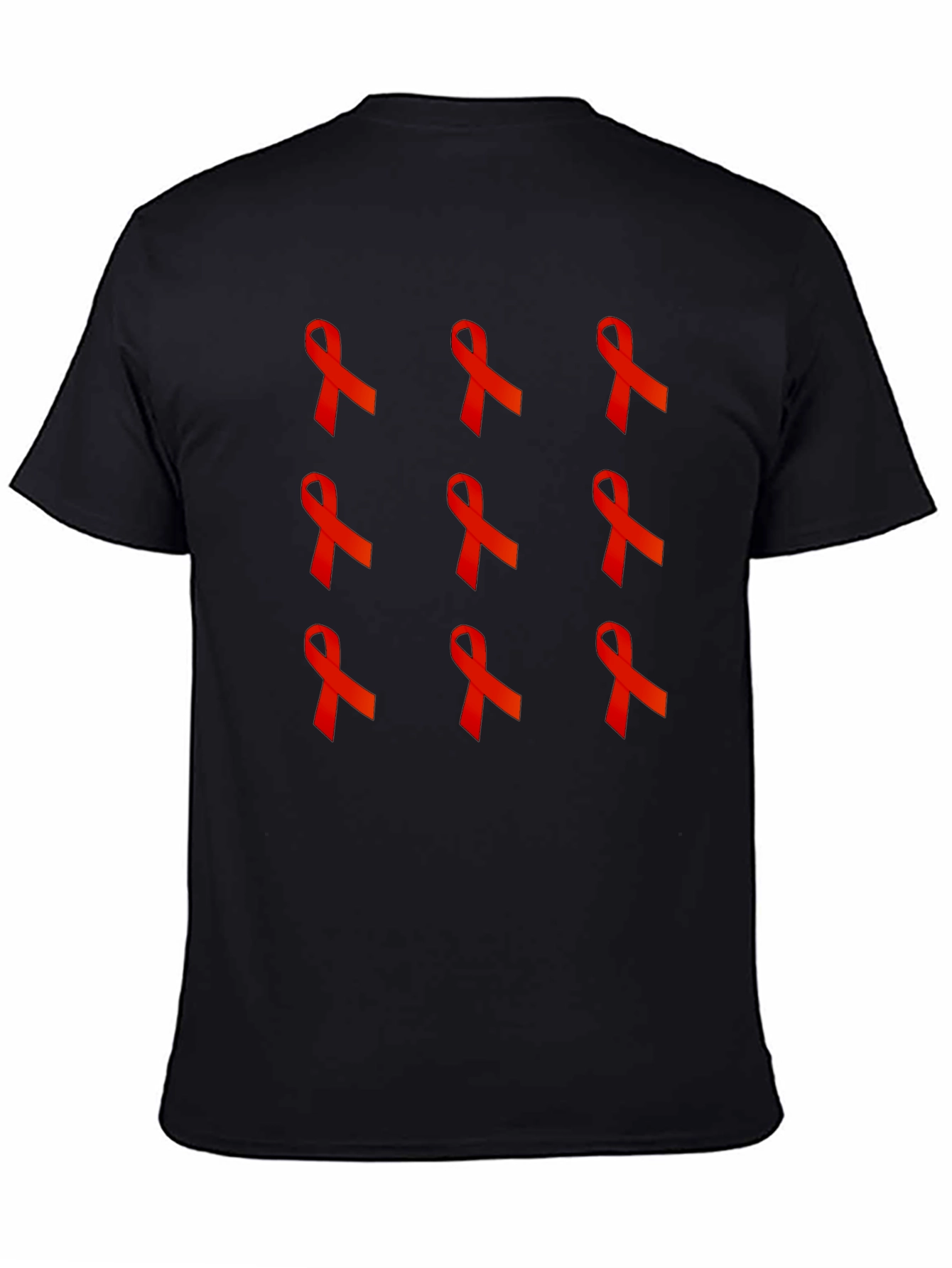 Red Ribbon Graphic Tee - Awareness Support