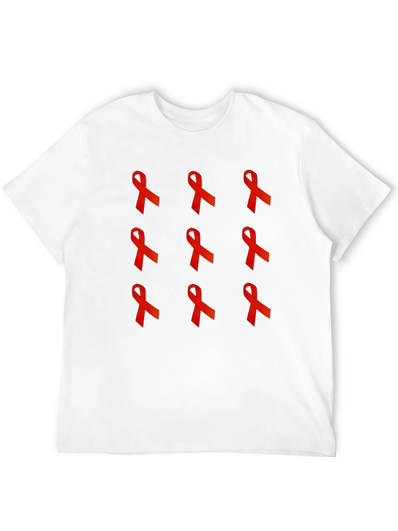 Red Ribbon Graphic Tee - Awareness Support