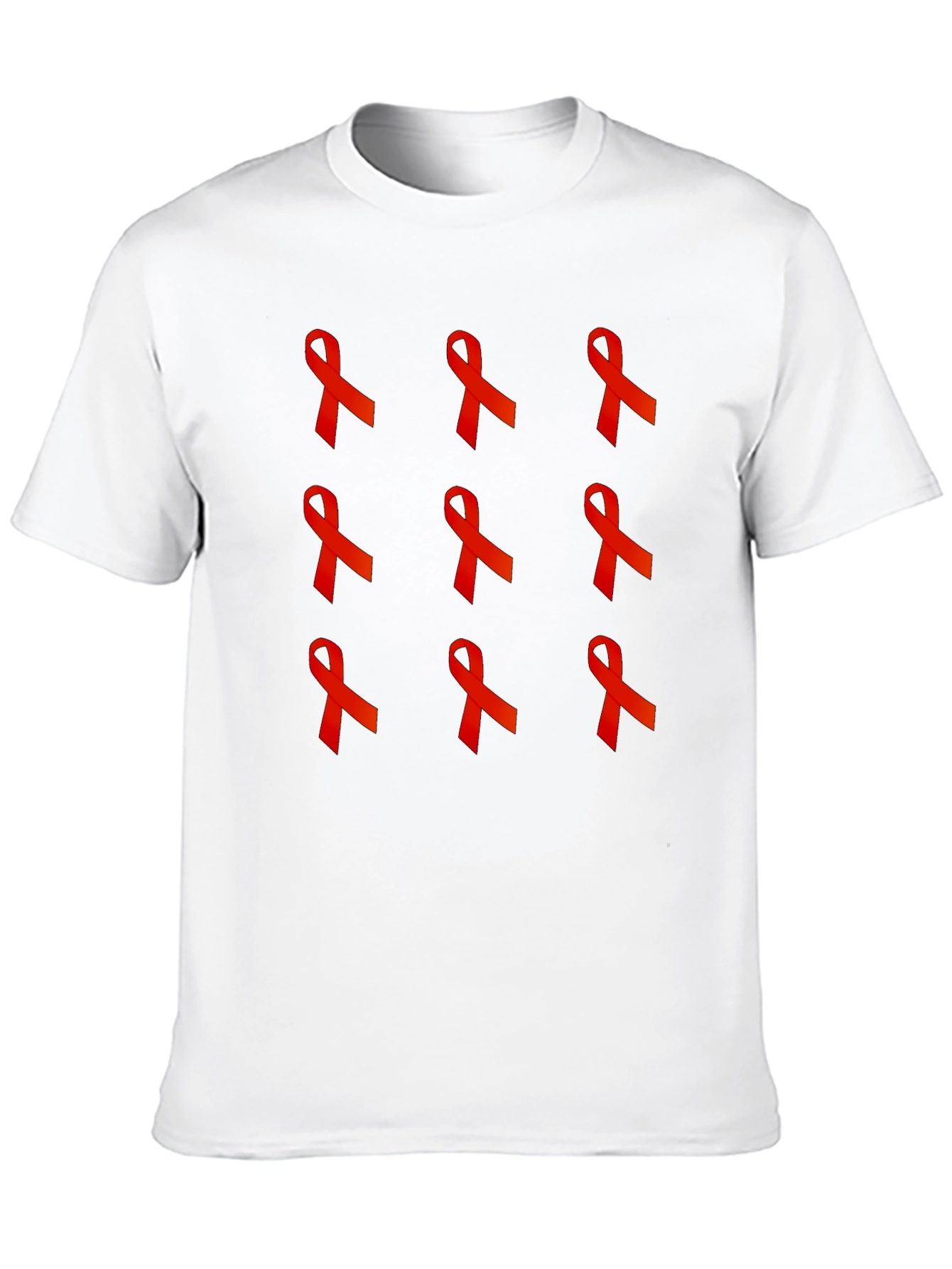 Red Ribbon Graphic Tee - Awareness Support