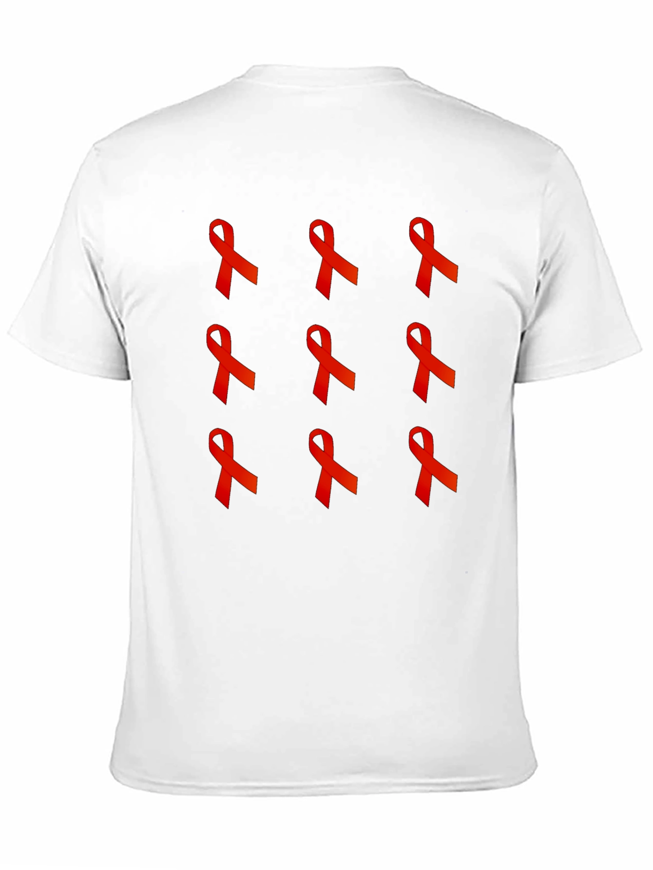 Red Ribbon Graphic Tee - Awareness Support