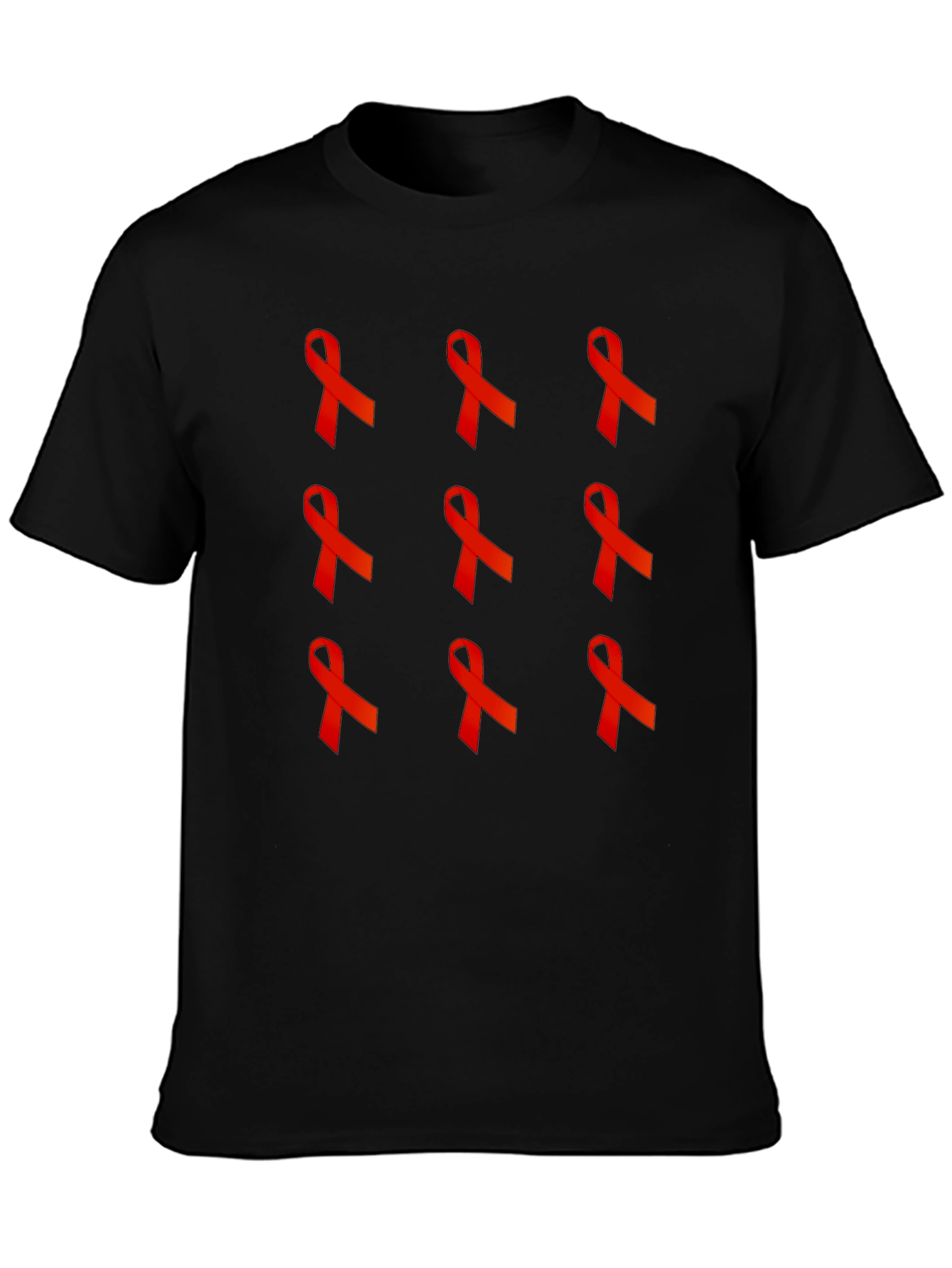 Red Ribbon Graphic Tee - Awareness Support