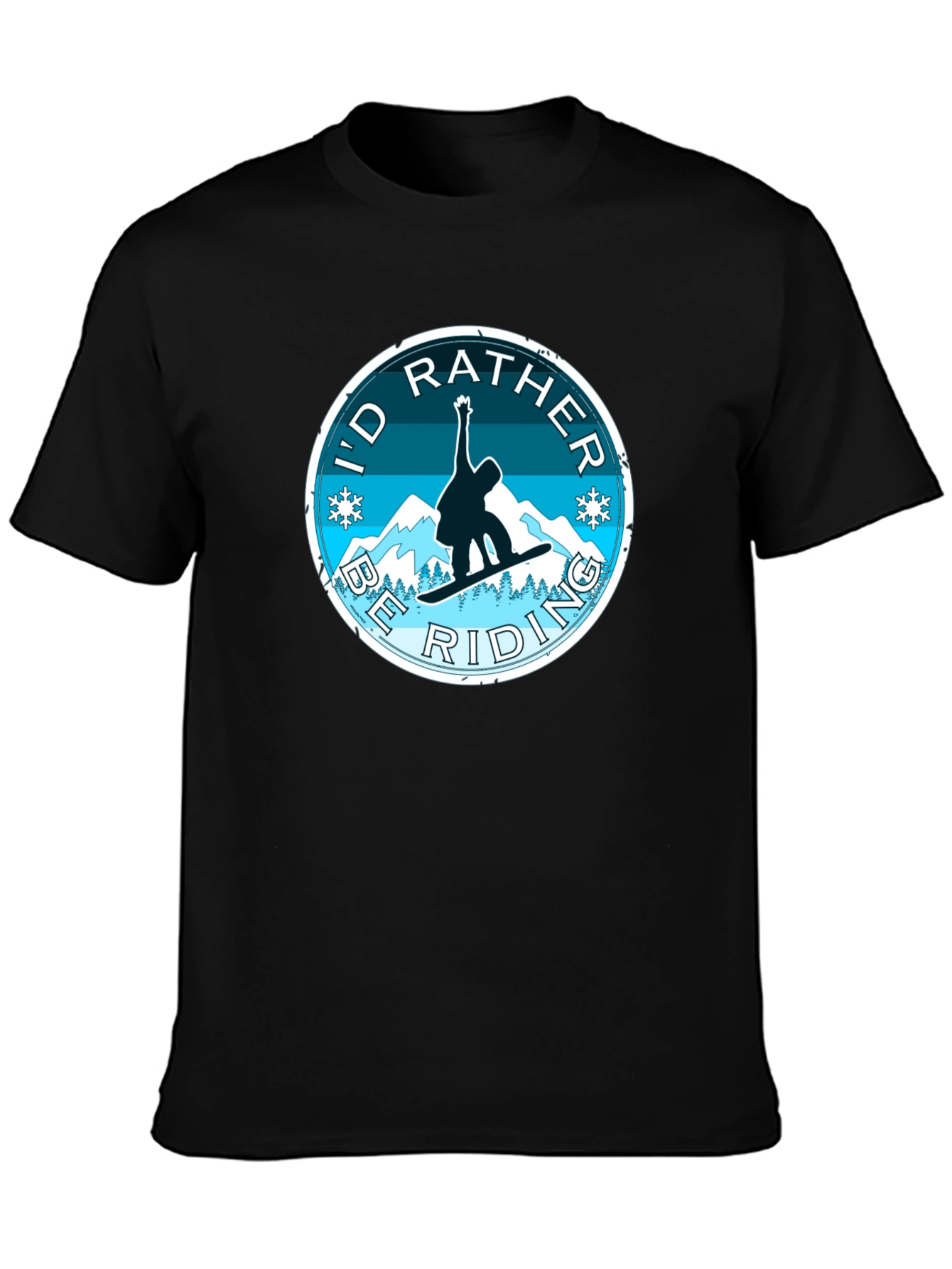 Id Rather Be Riding Snowboard T-Shirt